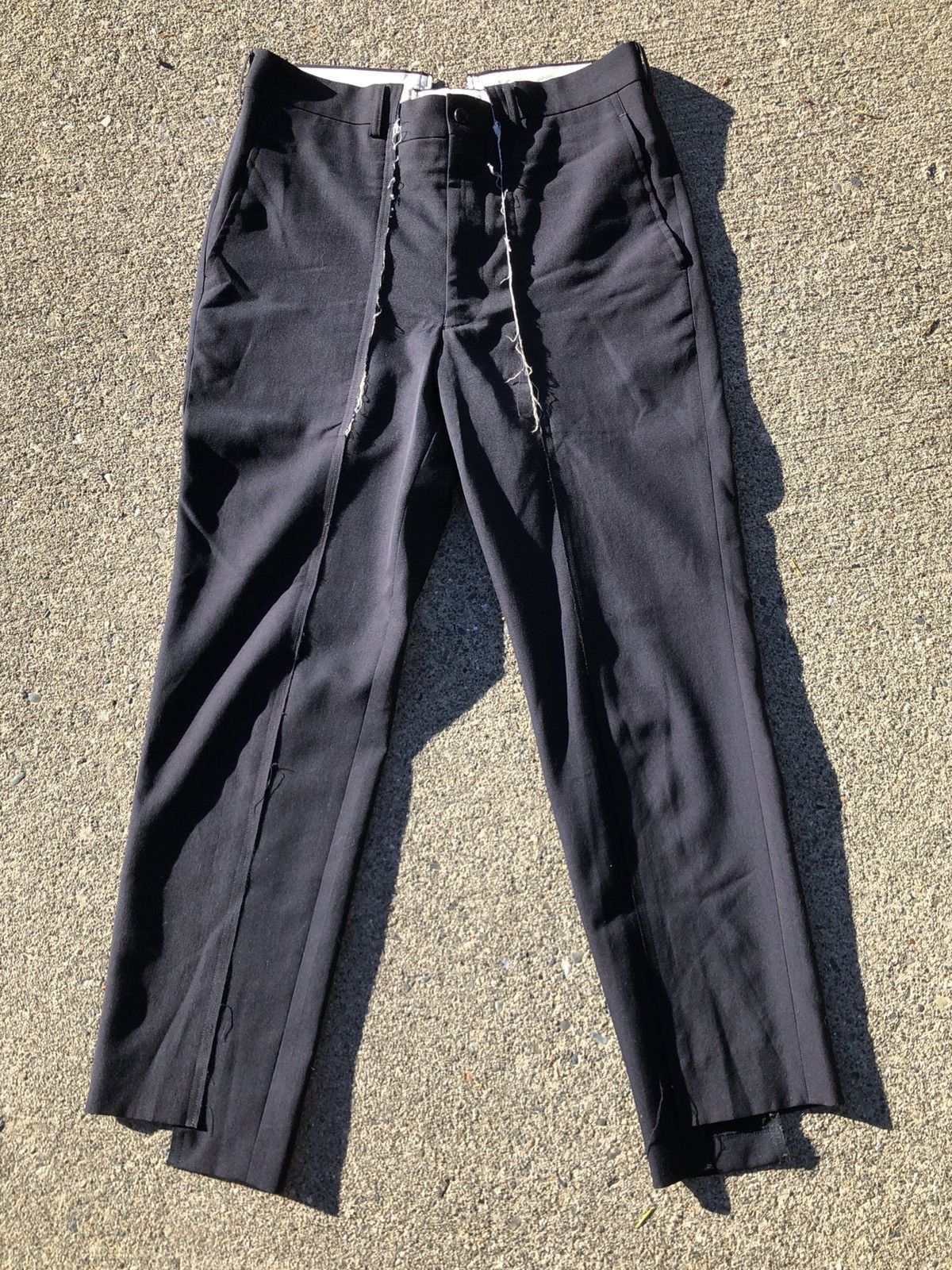 Comme des Garcons Homme Plus Reconstructed/Deconstructed Split Trousers Size US 31 - 1 Thumbnail