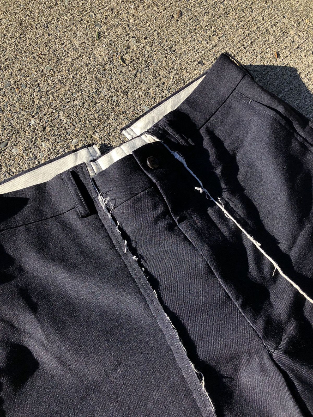 Comme des Garcons Homme Plus Reconstructed/Deconstructed Split Trousers Size US 31 - 2 Thumbnail