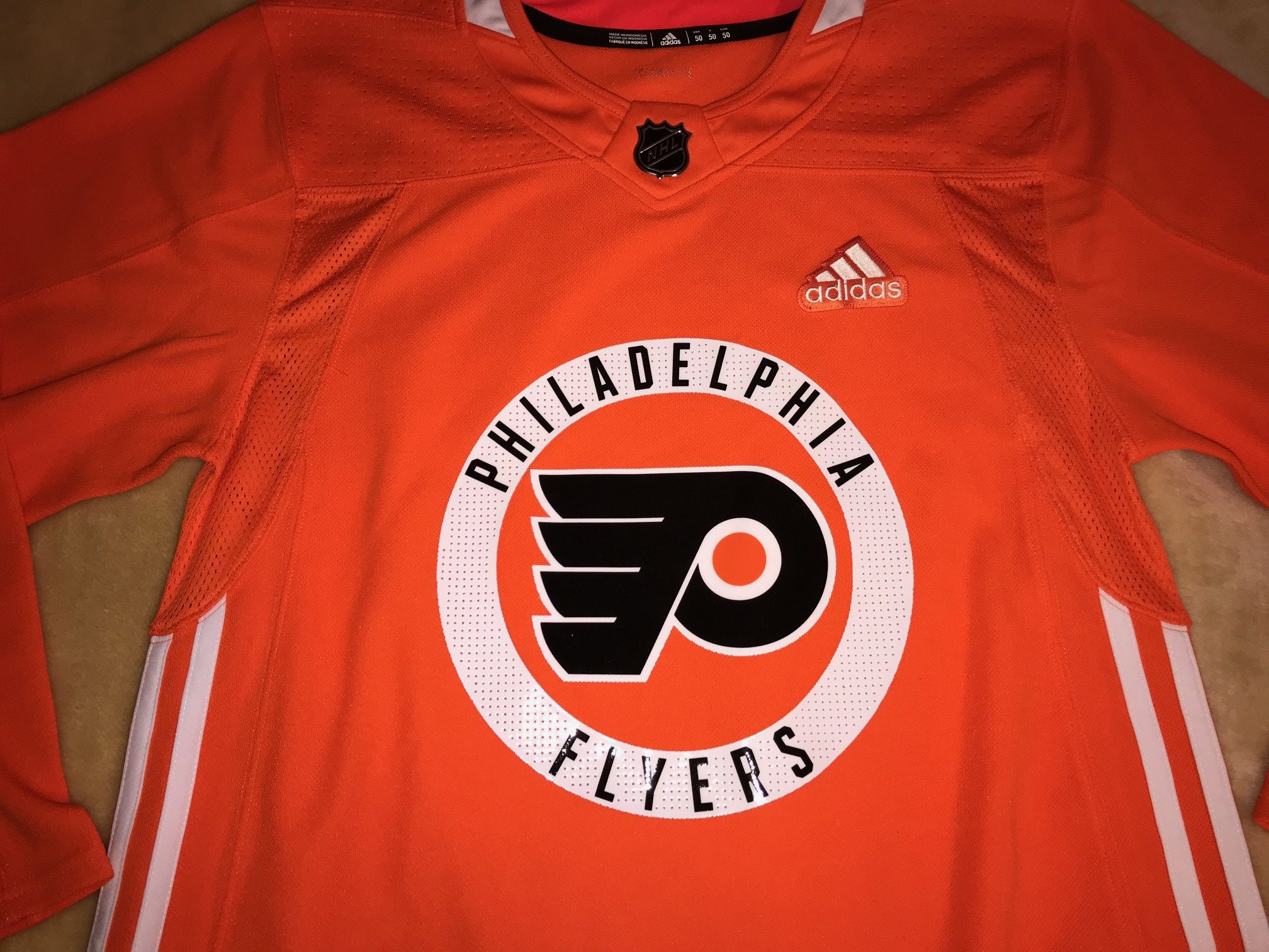 Adidas Adidas NHL PHILADELPHIA FLYERS Climalite Hockey Jersey Size US M / EU 48-50 / 2 - 2 Thumbnail