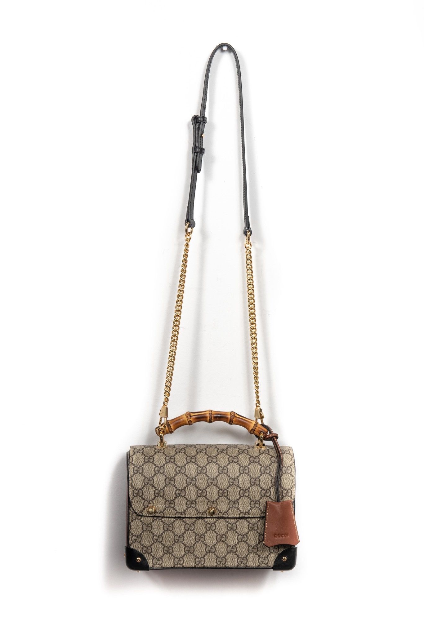 Padlock gg small bamboo shoulder bag hotsell