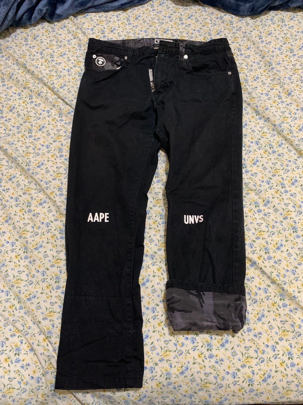 Aape Bape black jeans Size US 34 / EU 50 - 1 Preview