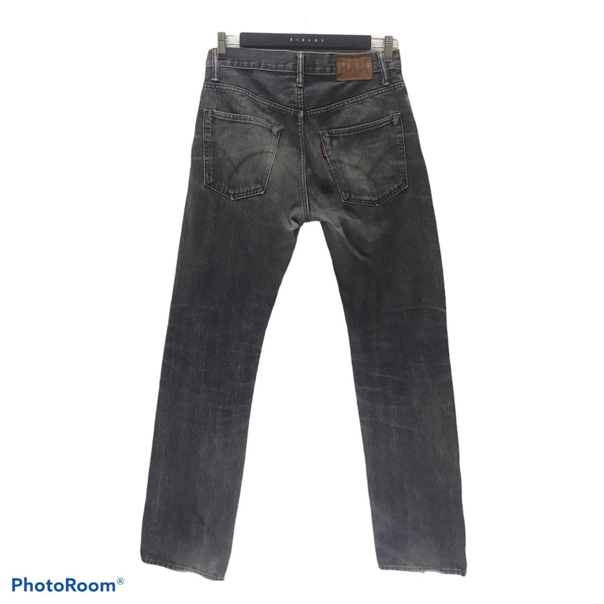 HOLLYWOOD RANCH MARKET HR Market Faded Black Distressed Denim Selvedge Jeans Size US 30 / EU 46 - 2 Thumbnail