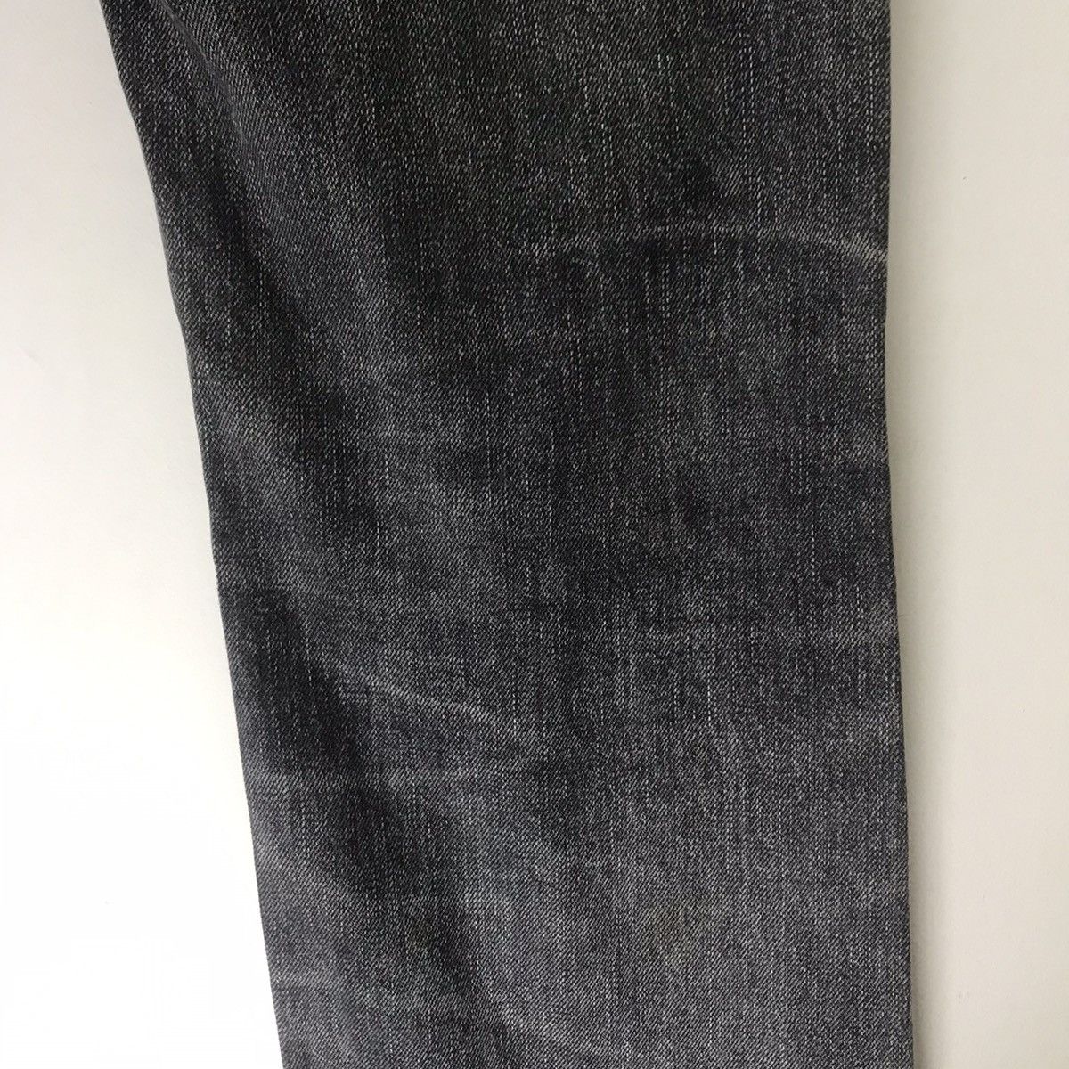 HOLLYWOOD RANCH MARKET HR Market Faded Black Distressed Denim Selvedge Jeans Size US 30 / EU 46 - 15 Thumbnail