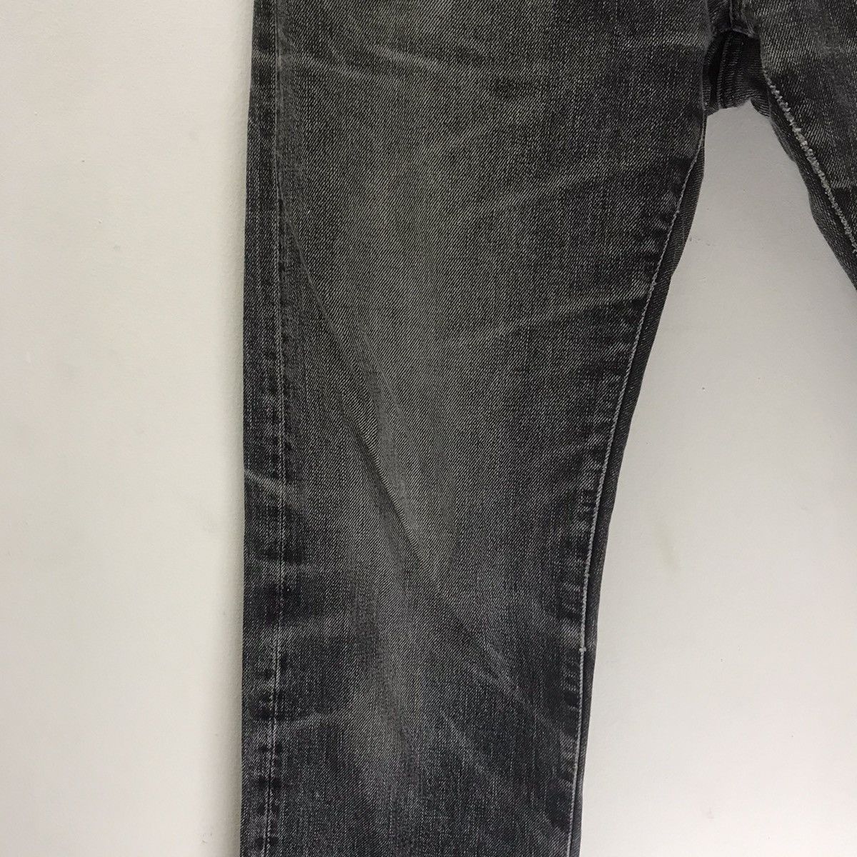 HOLLYWOOD RANCH MARKET HR Market Faded Black Distressed Denim Selvedge Jeans Size US 30 / EU 46 - 6 Thumbnail
