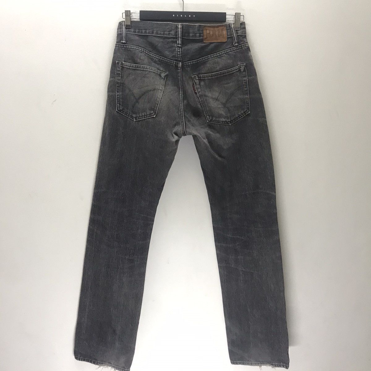 HOLLYWOOD RANCH MARKET HR Market Faded Black Distressed Denim Selvedge Jeans Size US 30 / EU 46 - 10 Thumbnail