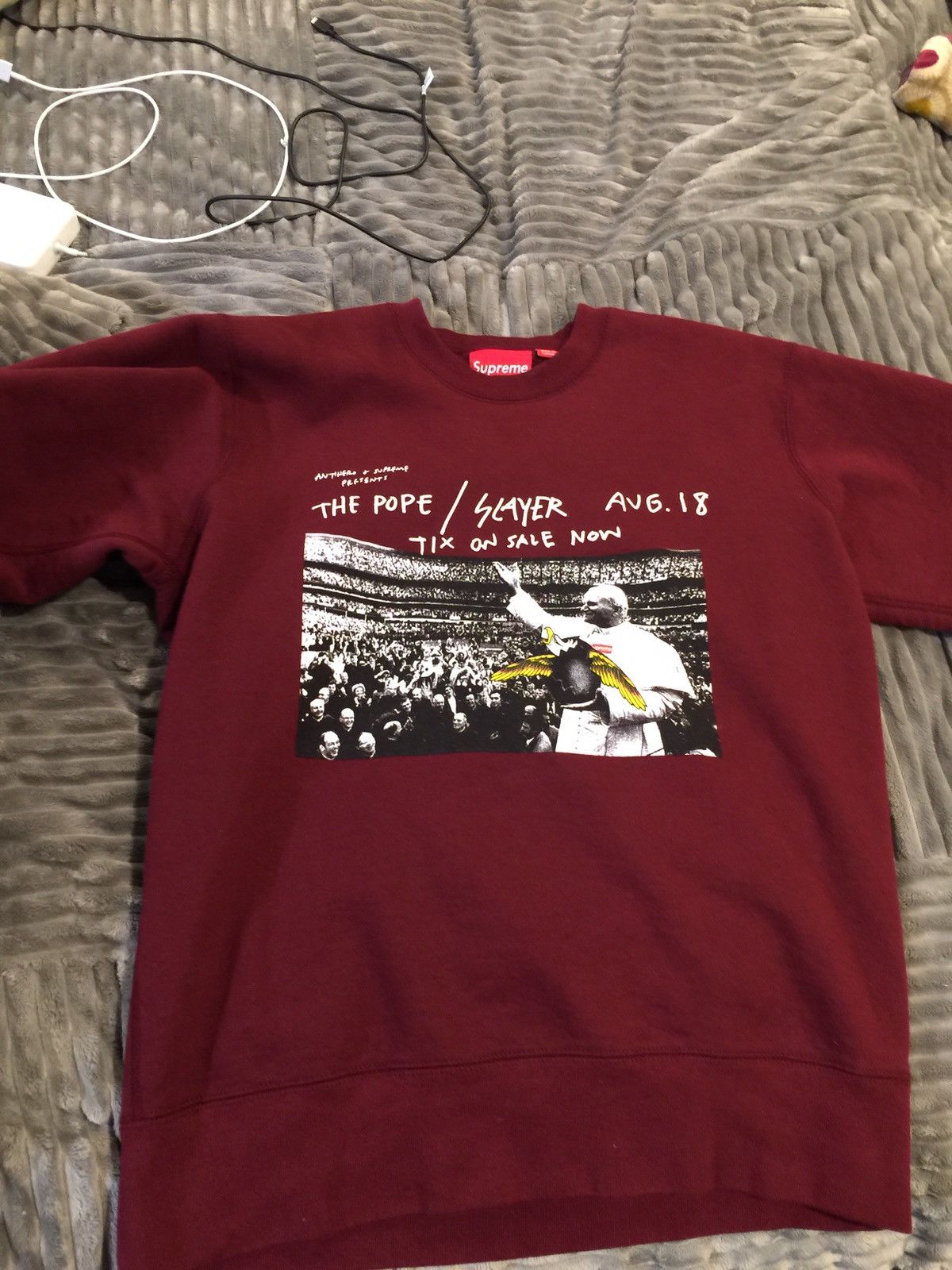トップス Supreme ANTI HERO Pope Crewneck M Supreme/ANTIHERO Pope Crewneck - UG.SHAFT