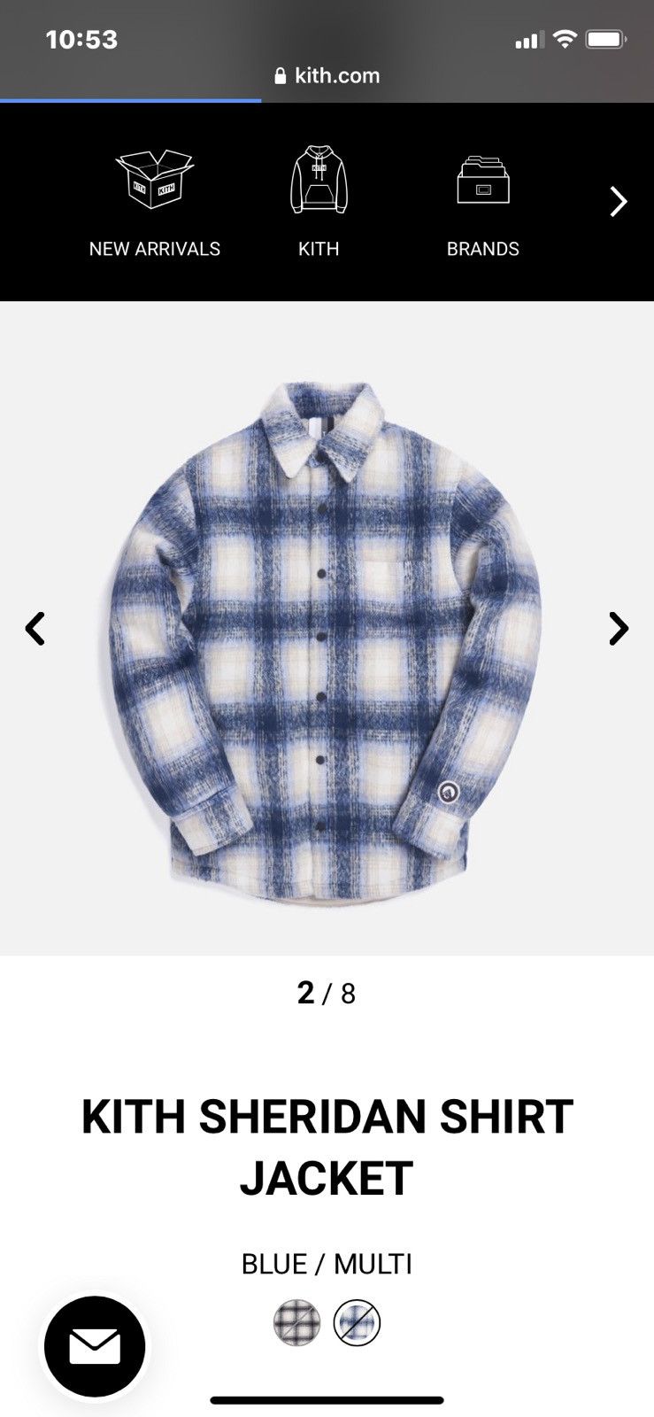 Kith Kith Sheridan Shirt Jacket Blue | Grailed