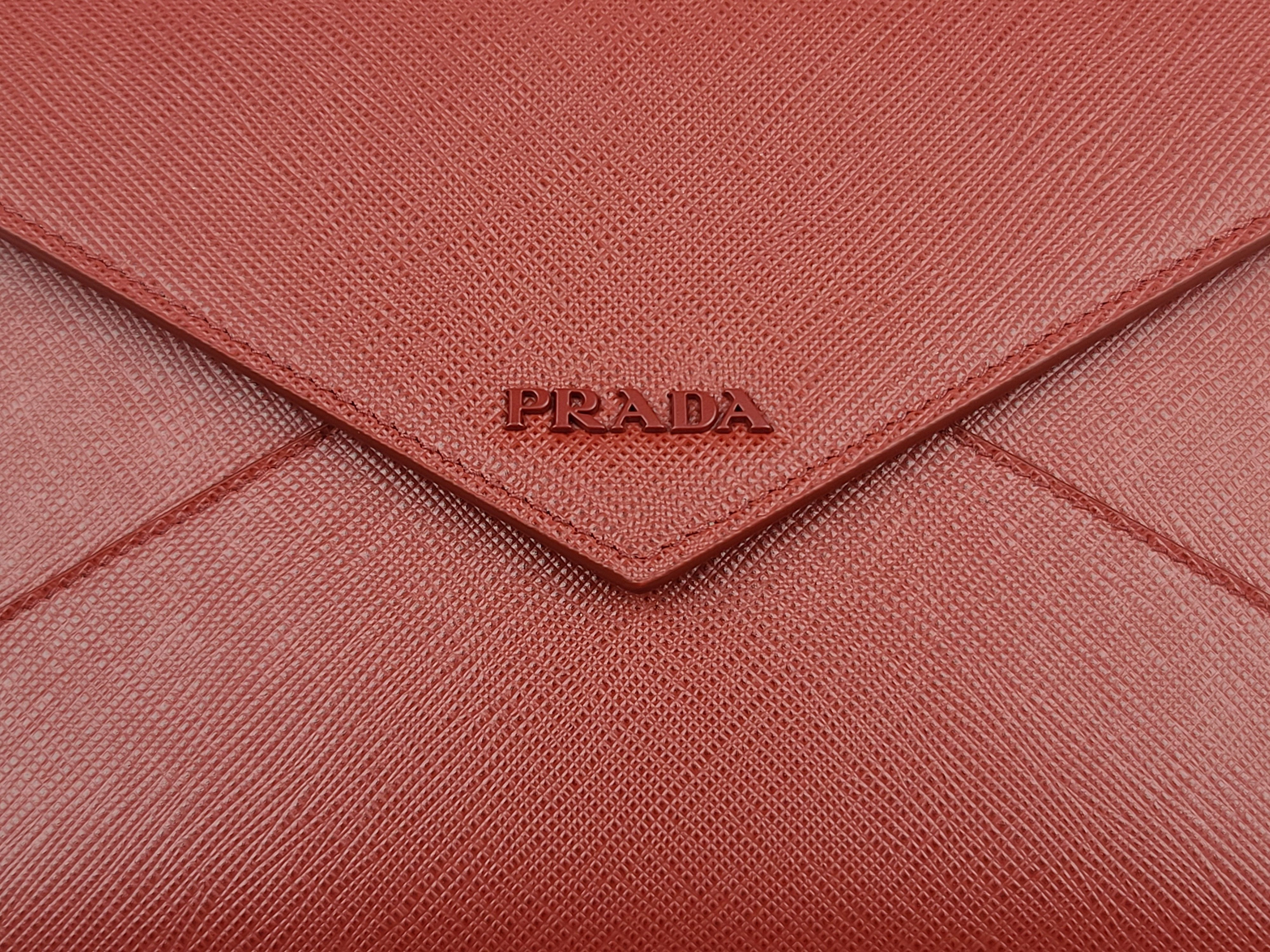 Prada Nested Saffiano Leather Envelope Portfolio Clutch Wallet Size ONE SIZE - 3 Thumbnail