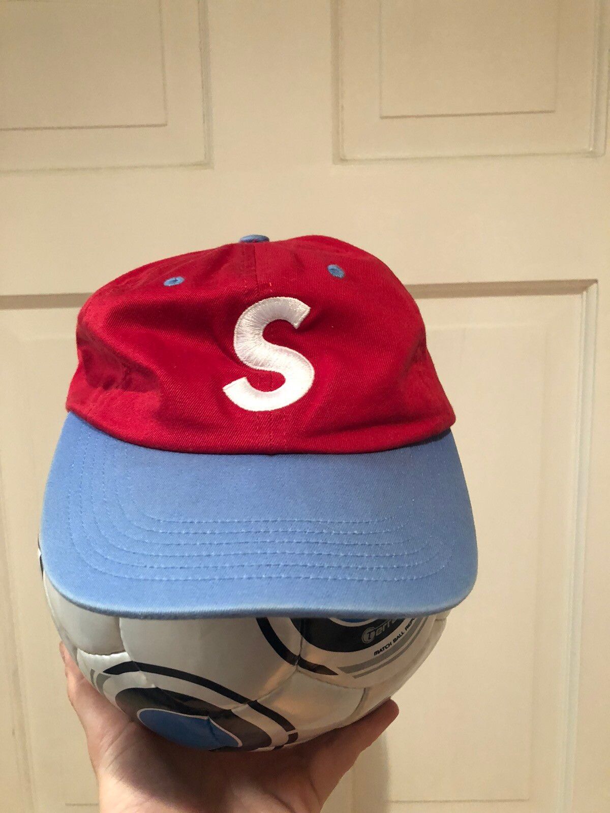 Supreme 2 Tone Washed S Logo 6 Panel Hat | Grailed