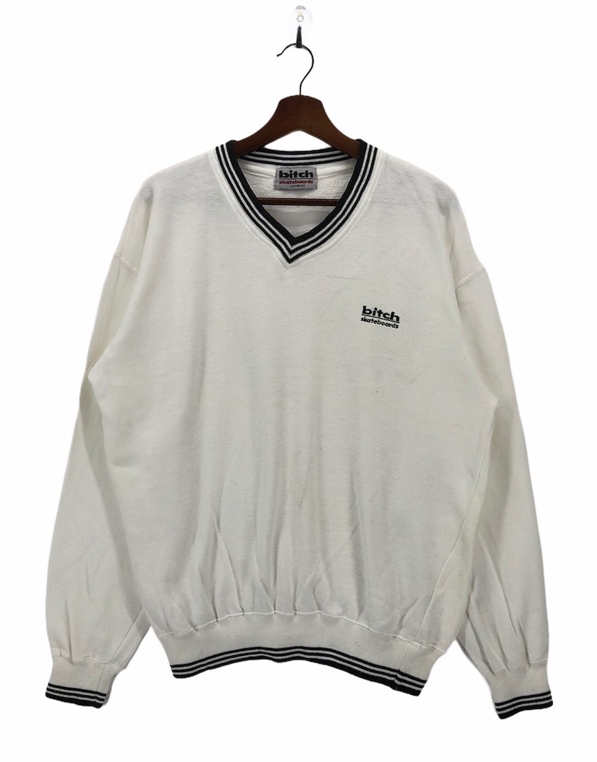 Vintage × Welcome Skateboards Vintage Bitch Skateboard Crewneck Size US L / EU 52-54 / 3 - 1 Thumbnail