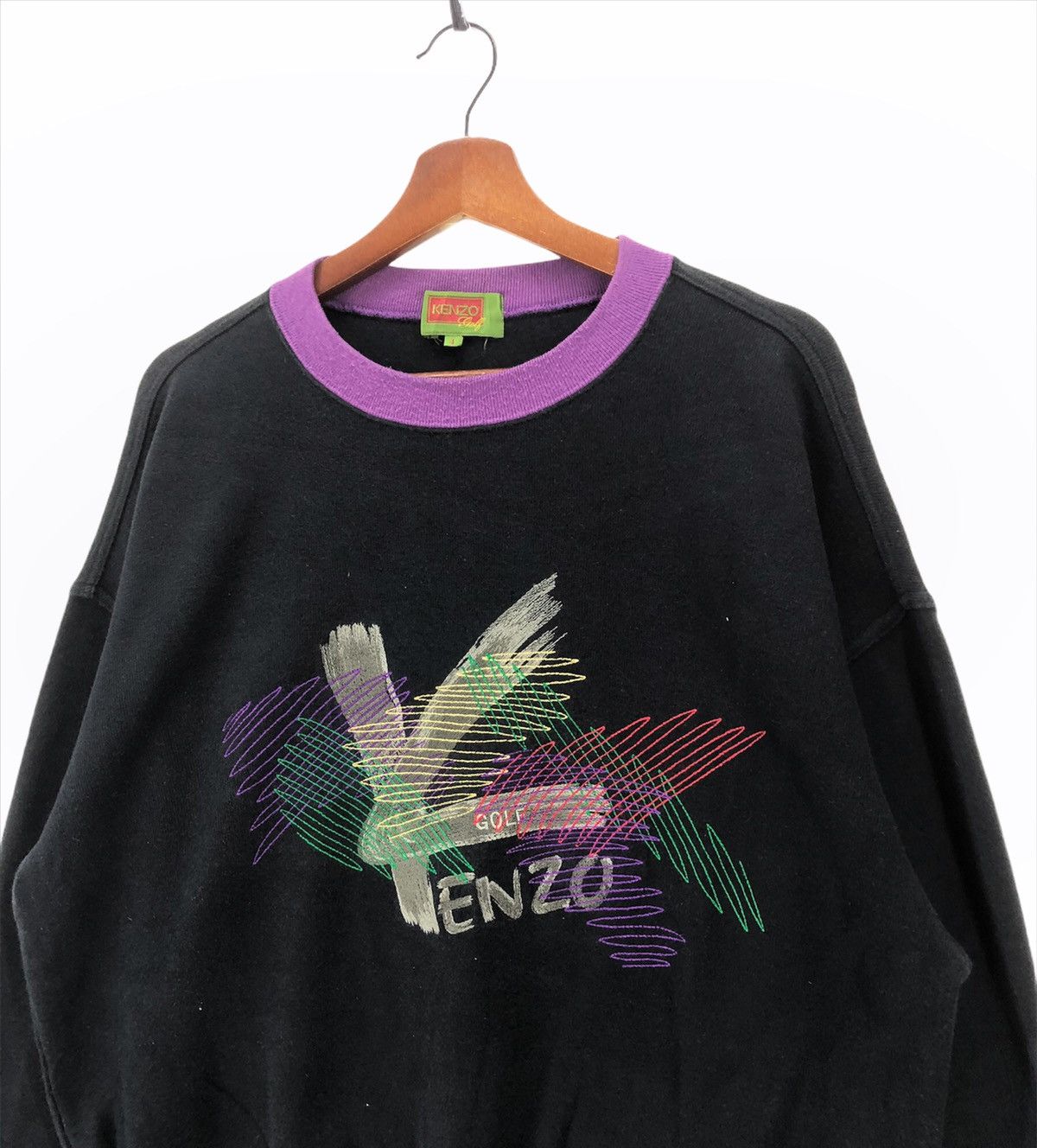 Japanese Brand × Kenzo Vintage Kenzo Multicolour Crewneck Size US XL / EU 56 / 4 - 2 Thumbnail