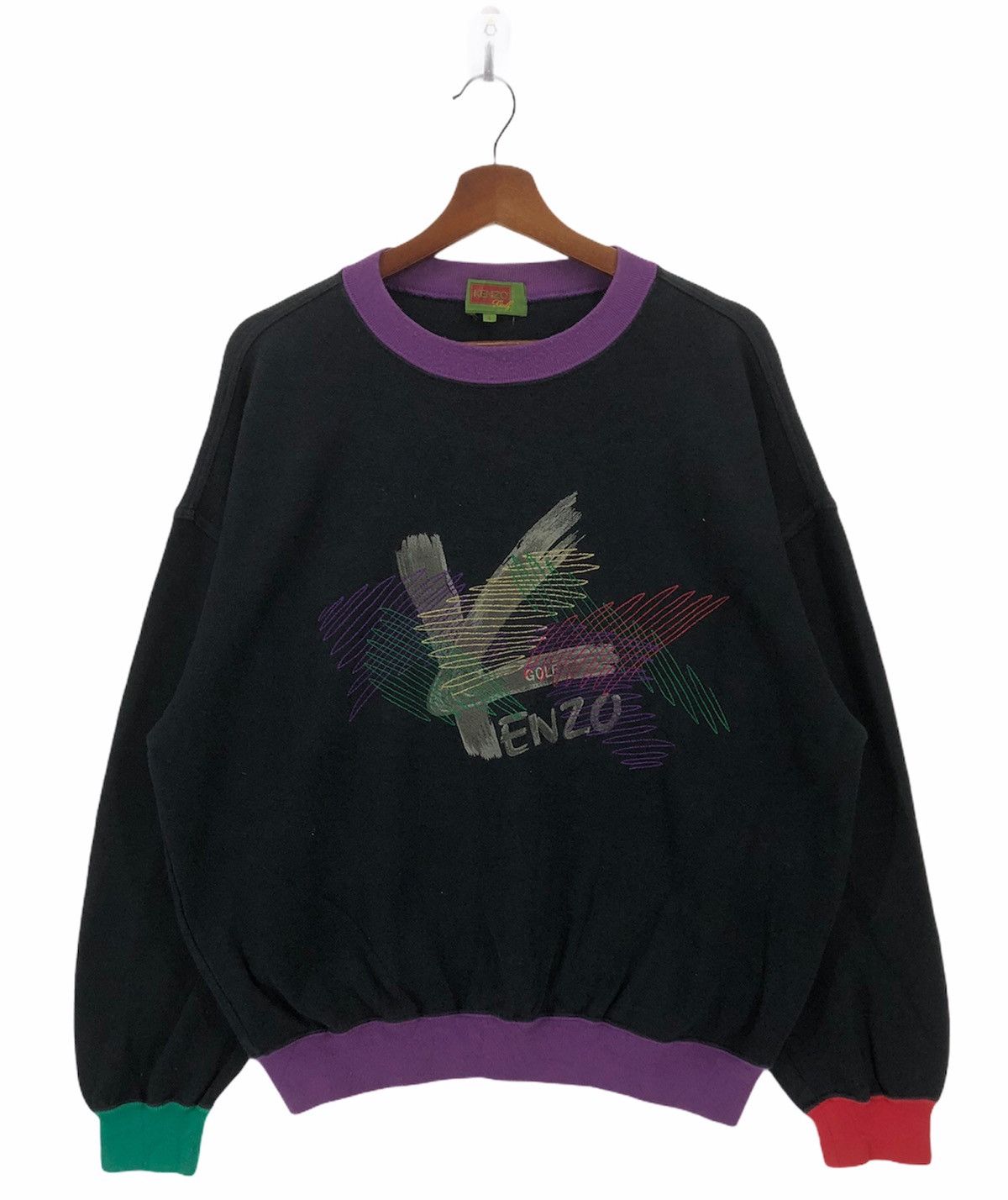 Japanese Brand × Kenzo Vintage Kenzo Multicolour Crewneck Size US XL / EU 56 / 4 - 1 Thumbnail