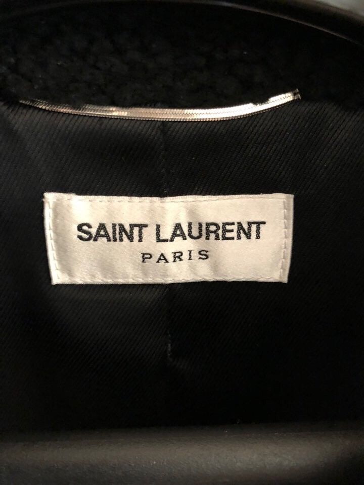 Saint Laurent Paris FW13 shearling leather flight jacket Size US M / EU 48-50 / 2 - 9 Thumbnail