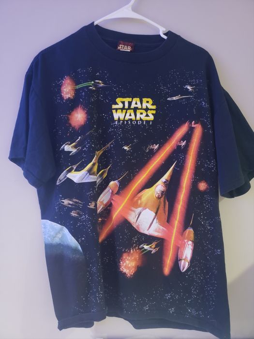 Vintage Star Wars Episode 1 All Over Print Travis Scott | Grailed