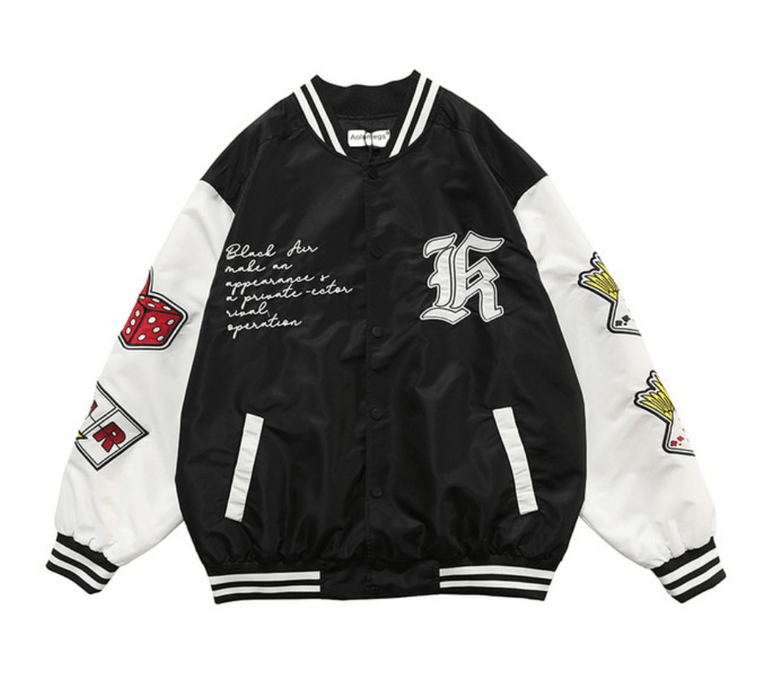 Designer Roll The Dice Gamblers Patchwork Varsity Jacket Grailed