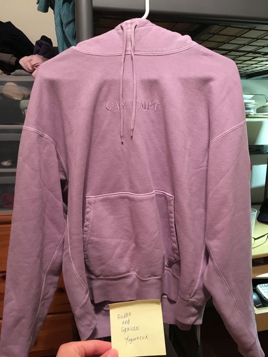 Cav Empt Overdye Heavy Hoodie Purple Medium Grailed