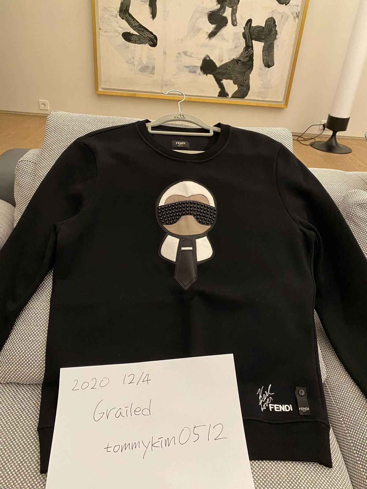 Sophie at ringe kradse Fendi Fendi x Karl Lagerfeld “Karlito” sweatshirt | Grailed