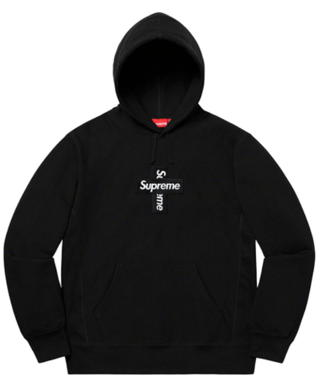 Supreme Supreme Cross Box Logo Hooded Sweatshirt Black Large Size US L / EU 52-54 / 3 - 1 Thumbnail
