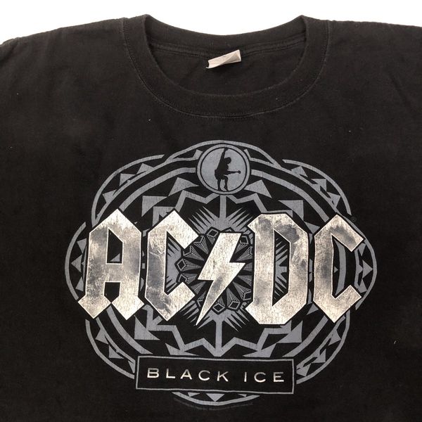Vintage Vintage 08 ACDC Black Ice Tshirt | Grailed