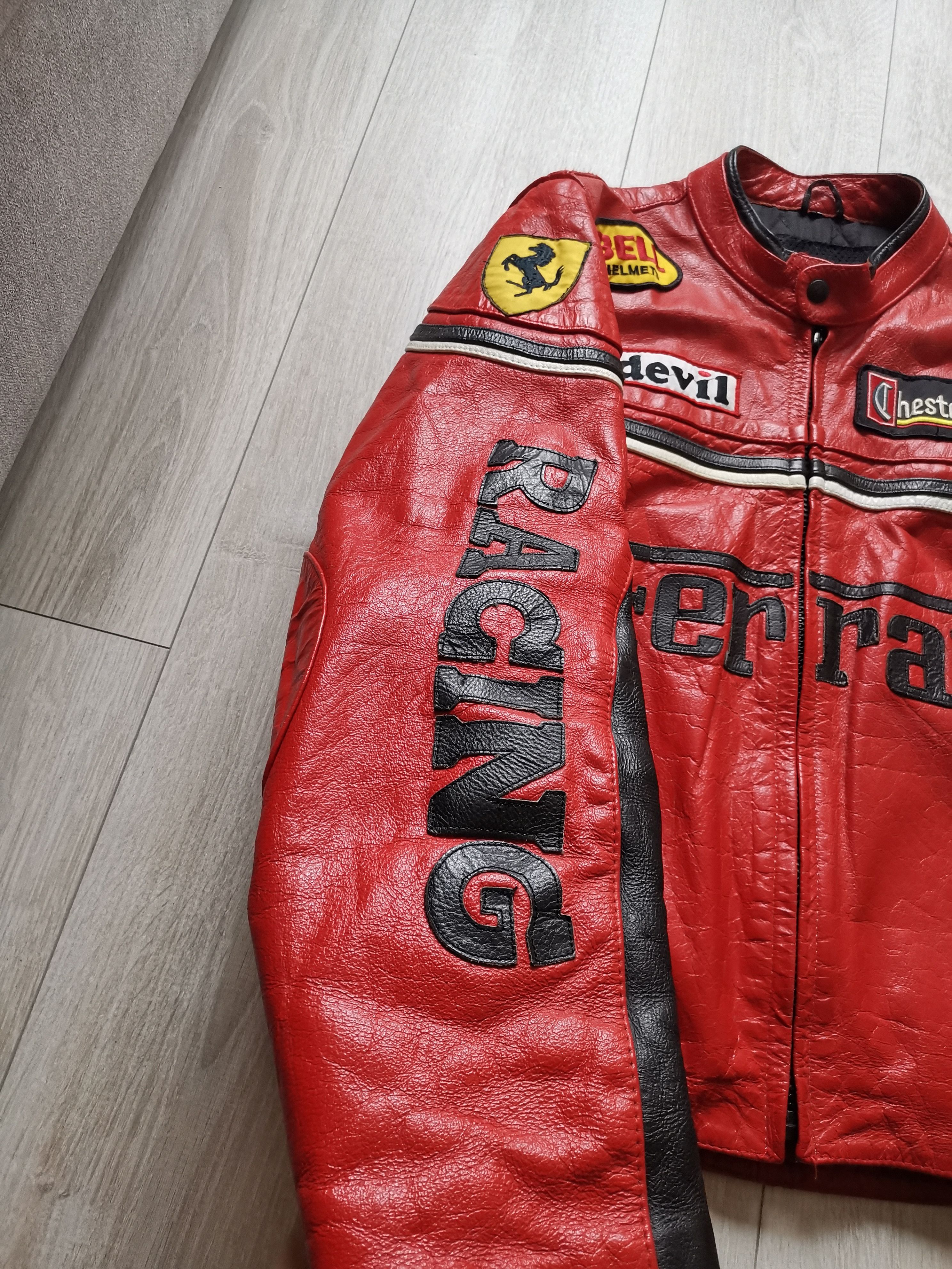 Vintage 🔥LAST DROP🔥Vintage leather FERRARI racing jacket Size US L / EU 52-54 / 3 - 4 Thumbnail