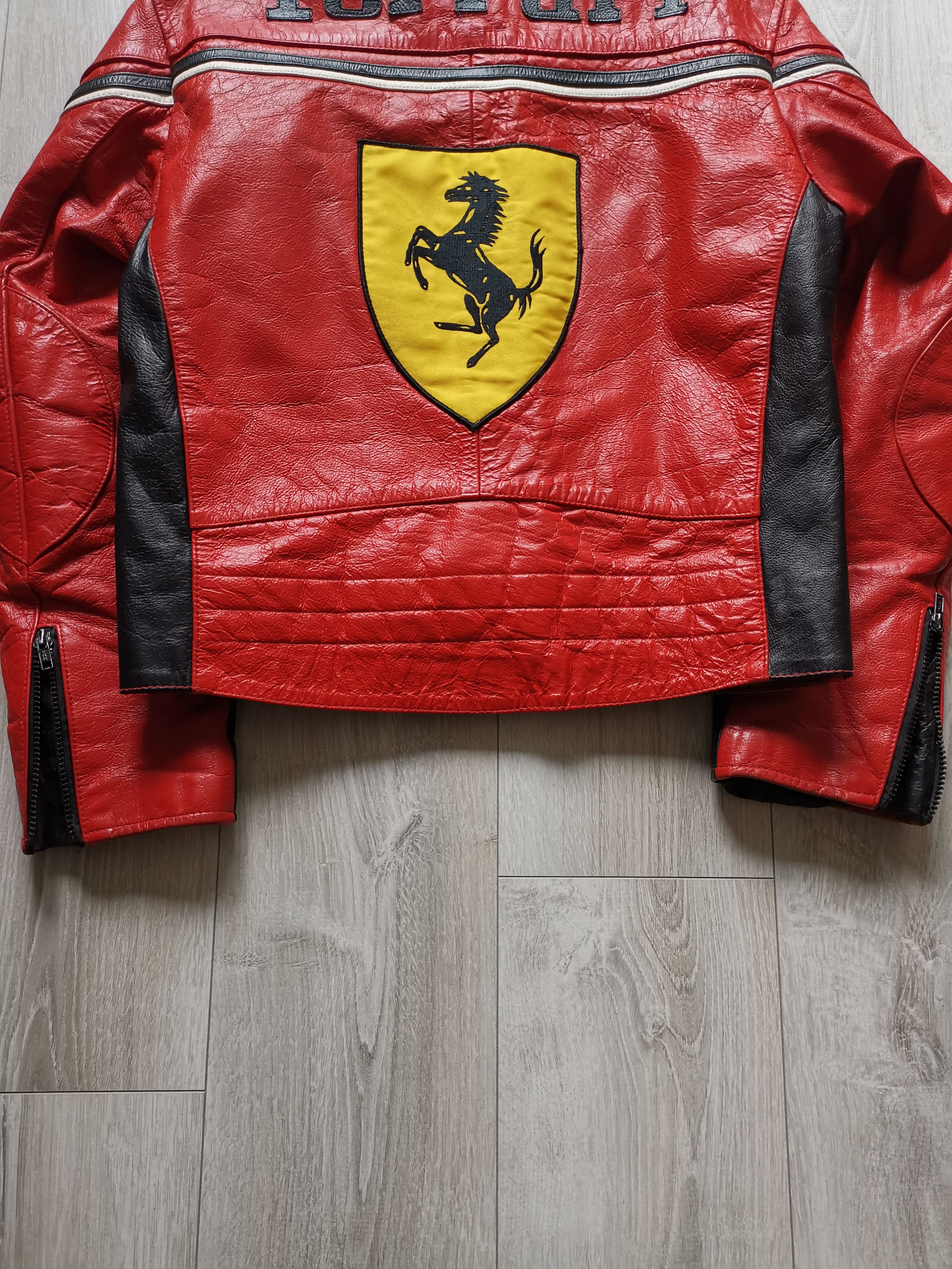 Vintage 🔥LAST DROP🔥Vintage leather FERRARI racing jacket Size US L / EU 52-54 / 3 - 10 Thumbnail