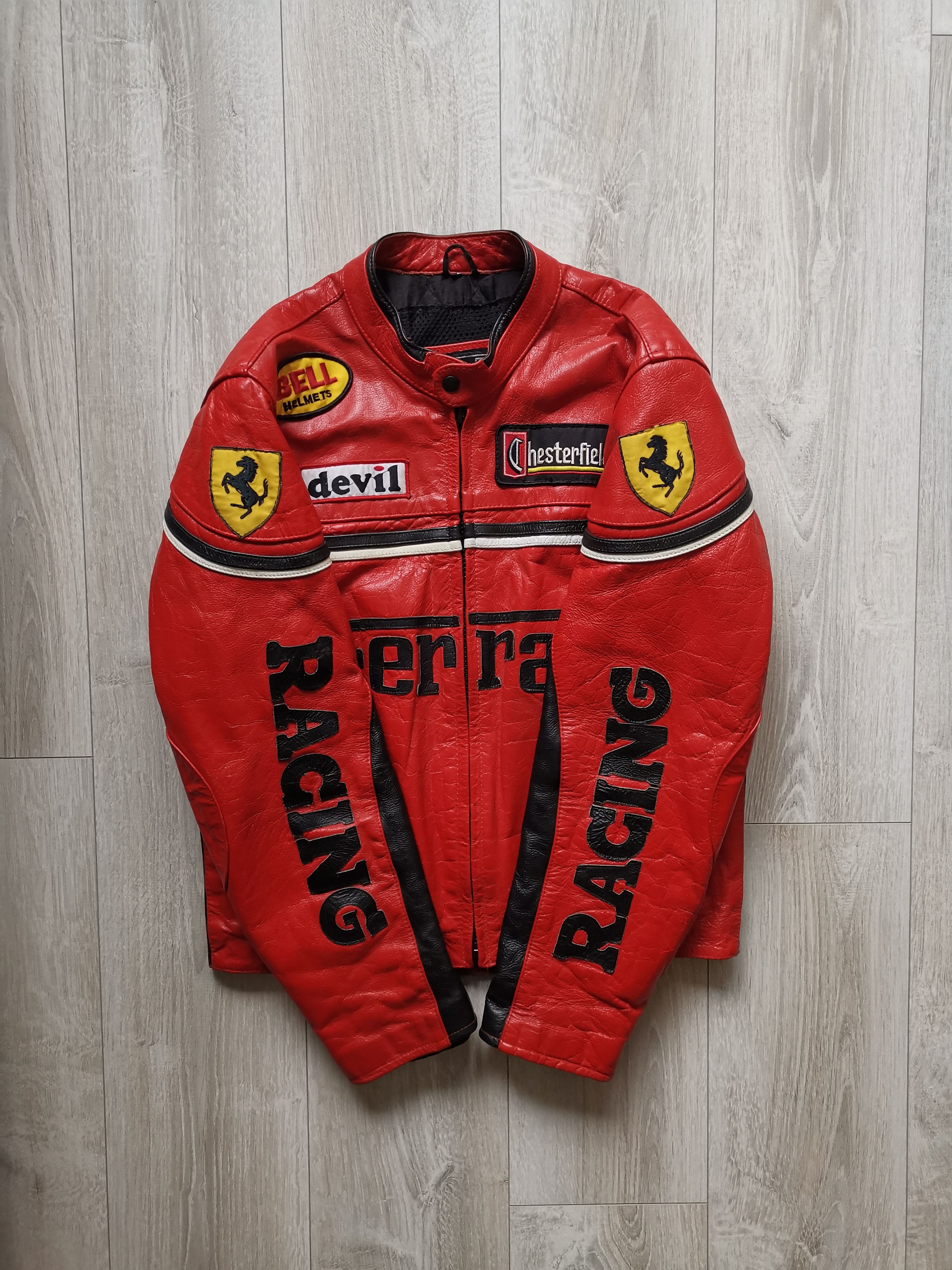 Vintage 🔥LAST DROP🔥Vintage leather FERRARI racing jacket Size US L / EU 52-54 / 3 - 3 Thumbnail