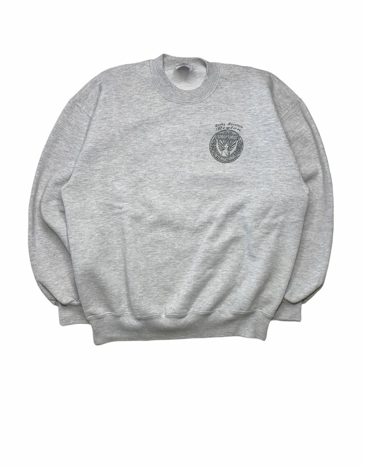Jerzees × Vintage 1990s Soroptimist International Jerzees Sweatshirt Size US L / EU 52-54 / 3 - 1 Thumbnail