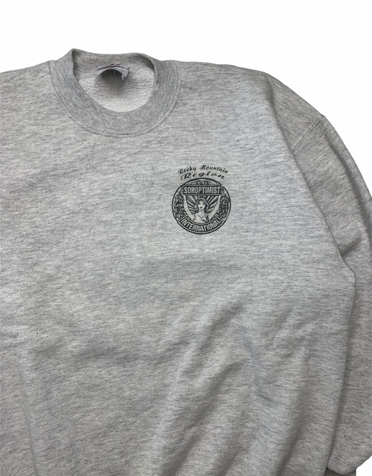Jerzees × Vintage 1990s Soroptimist International Jerzees Sweatshirt Size US L / EU 52-54 / 3 - 3 Thumbnail
