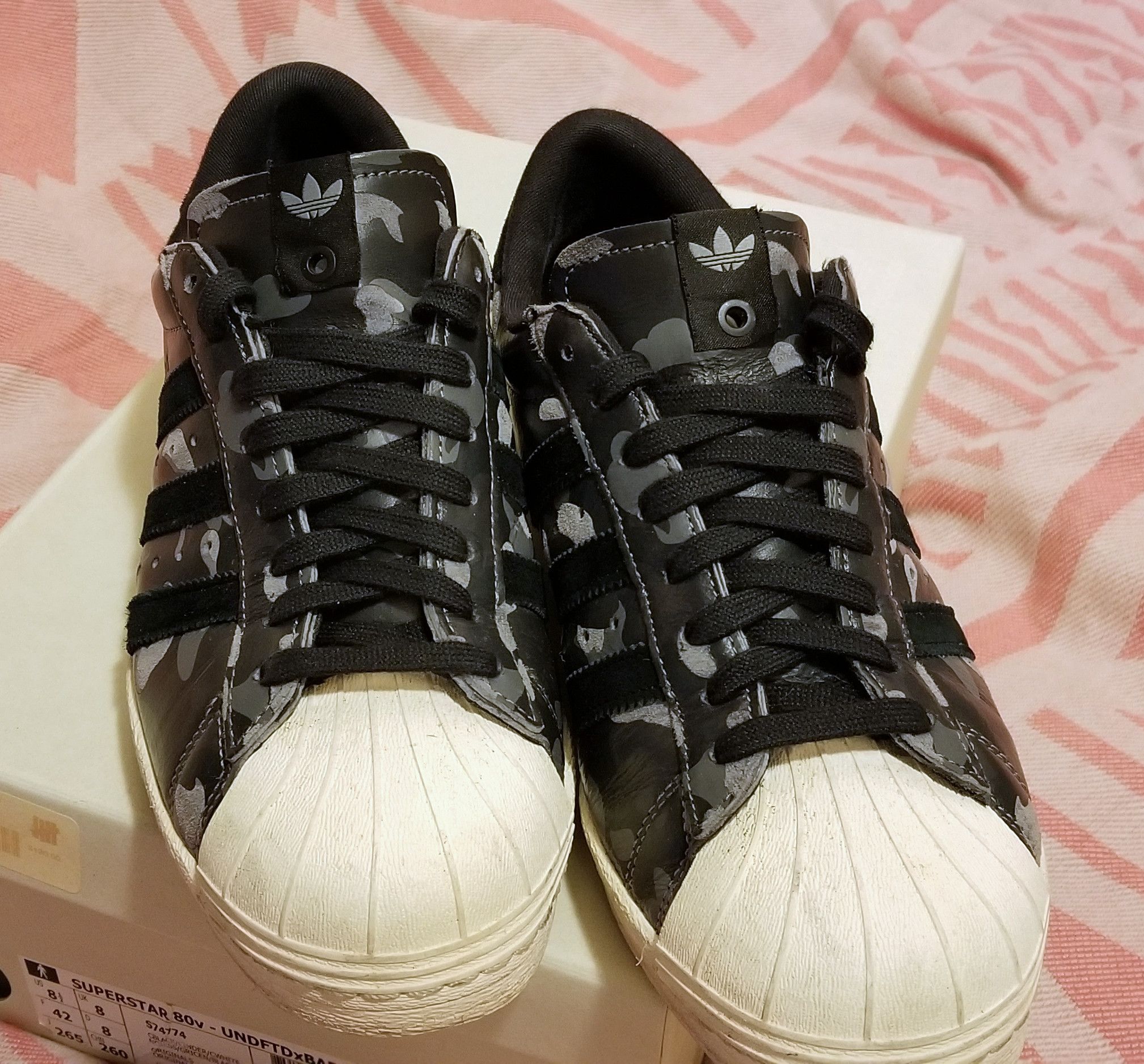 Adidas × Bape × Undefeated Bape Adidas SuperStar Size US 8.5 / EU 41-42 - 3 Thumbnail