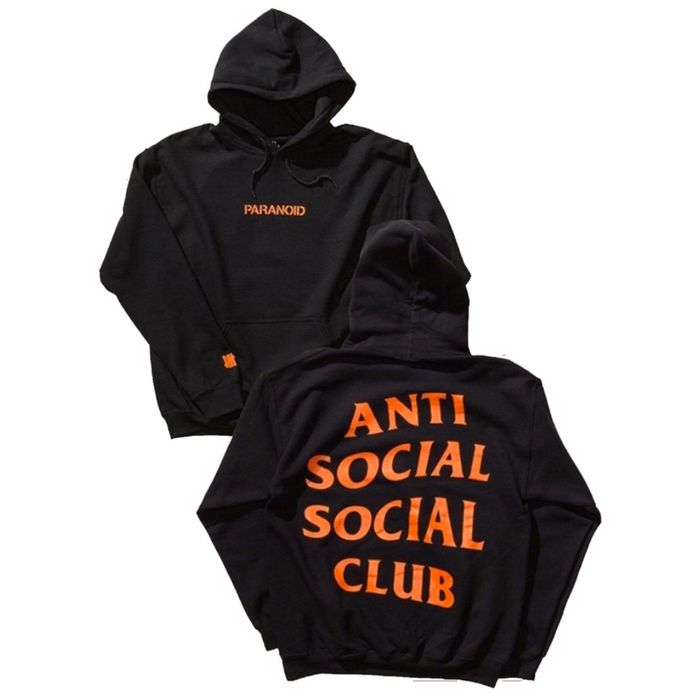 Undefeated Anti Social Social Club x Undefeated Hoodie Black