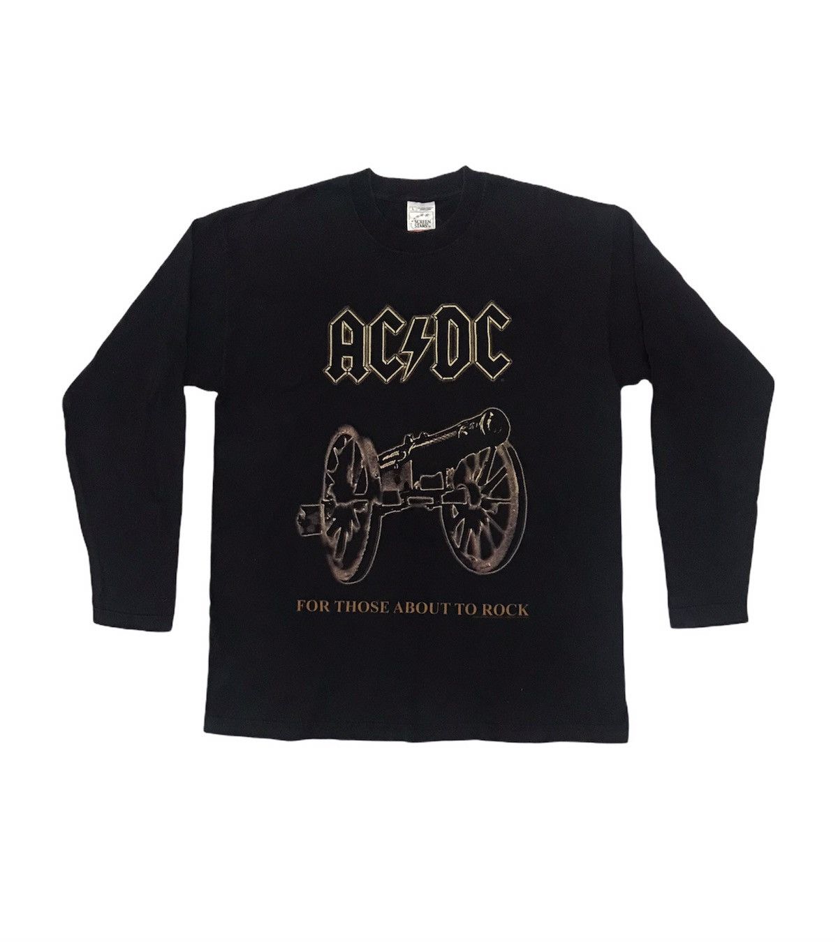 AC/DC × Band Tees × Vintage Vtg AC/DC Big Gun For Those About To Rock ...