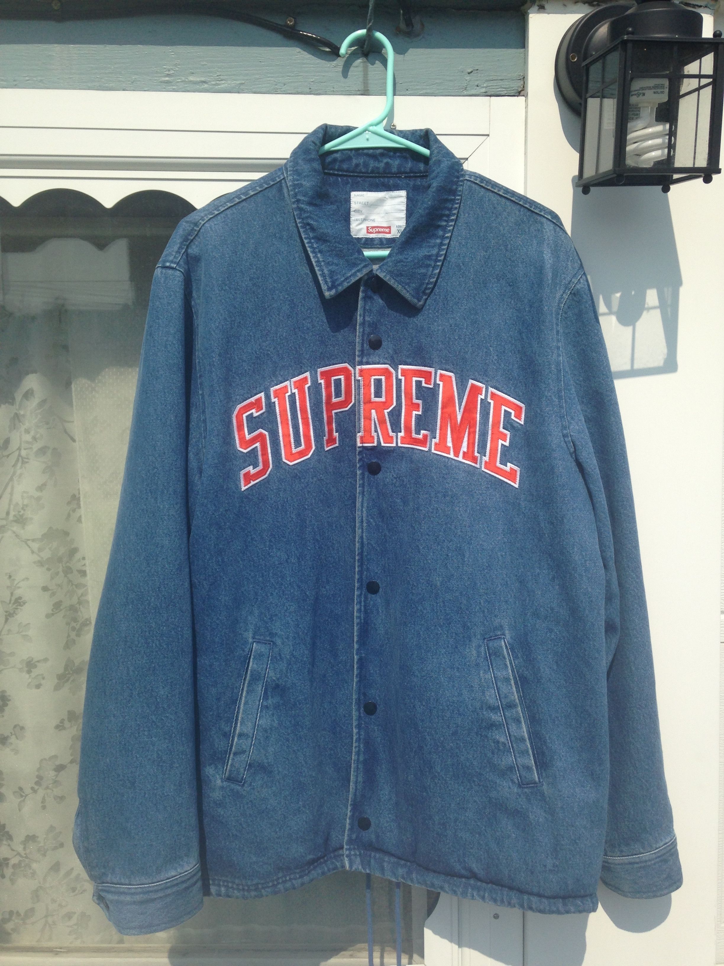 １着でも送料無料】 13SS supreme ARC COACHJACKET DENIM LOGO Gジャン ...