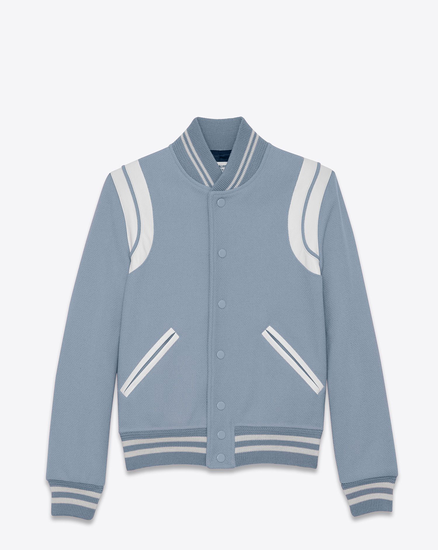 Saint laurent hotsell teddy jacket blue