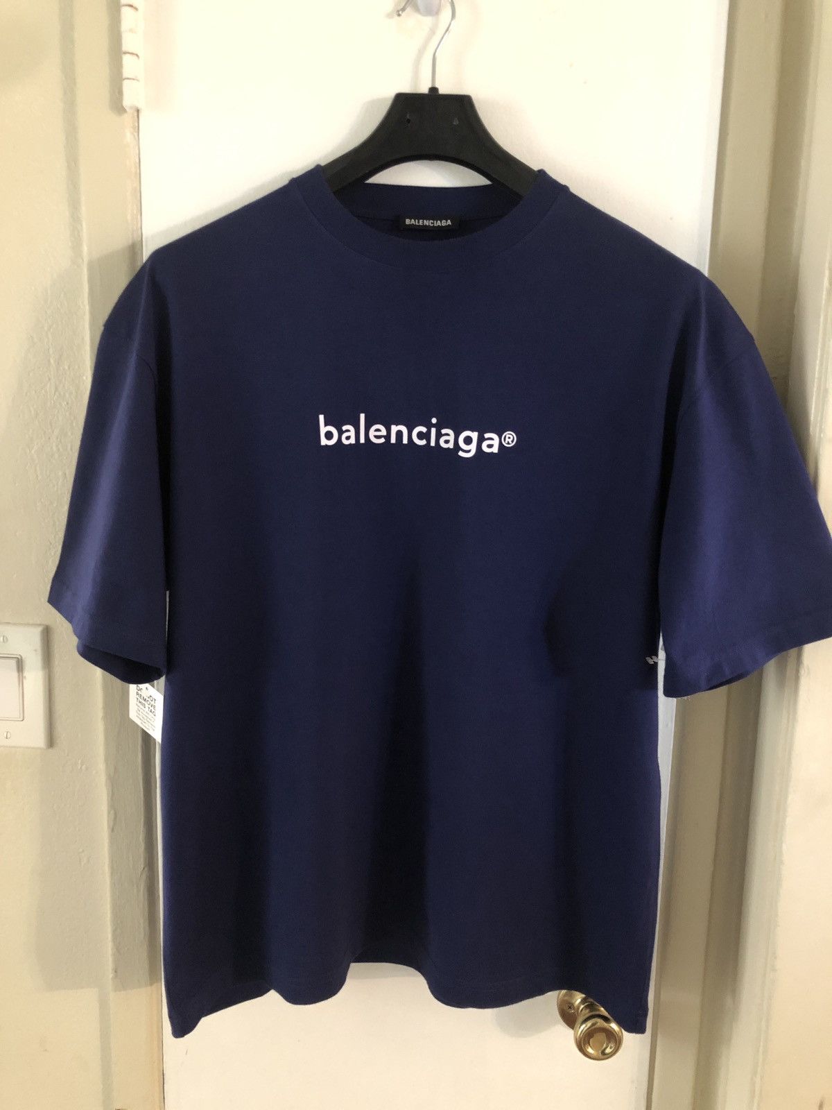 Balenciaga Balenciaga Copyright logo-print cotton T-shirt