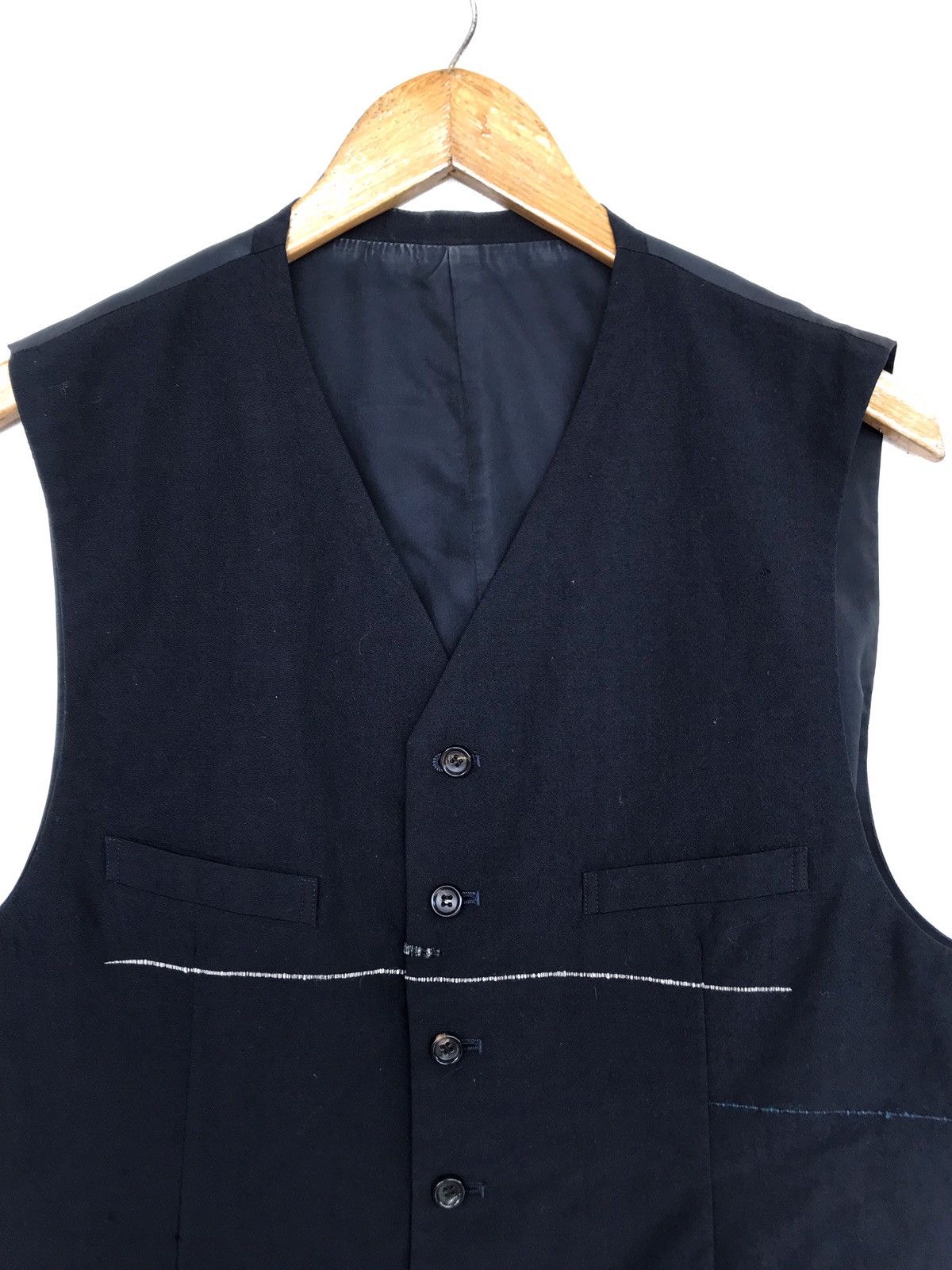 Comme des Garcons Homme × Comme des Garcons Homme Plus Vintage Comme des garcons Black vest. Size 46L - 2 Thumbnail