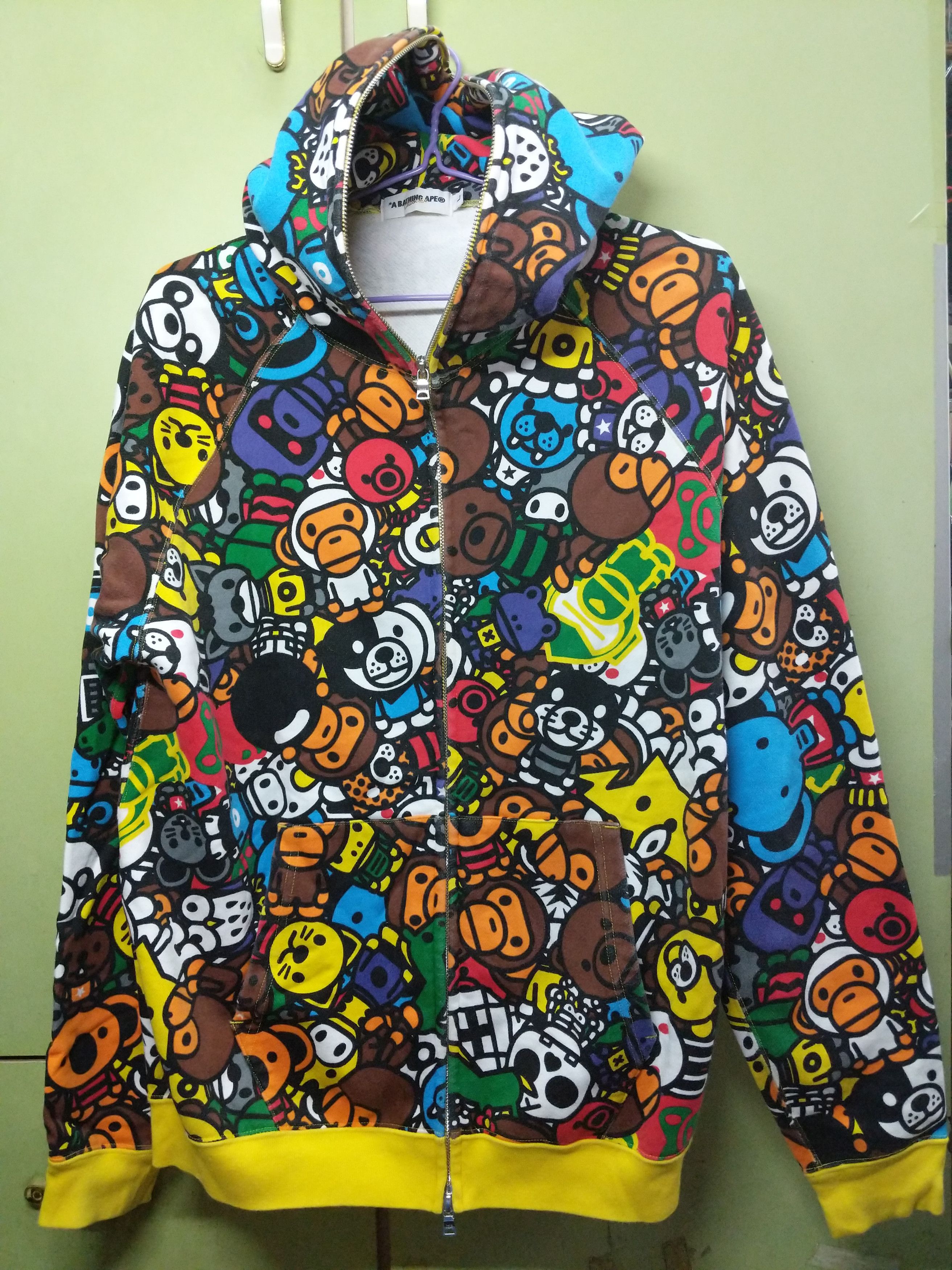 Bape A Bathing Ape Baby Milo Safari Full Zip Hoodie | Grailed