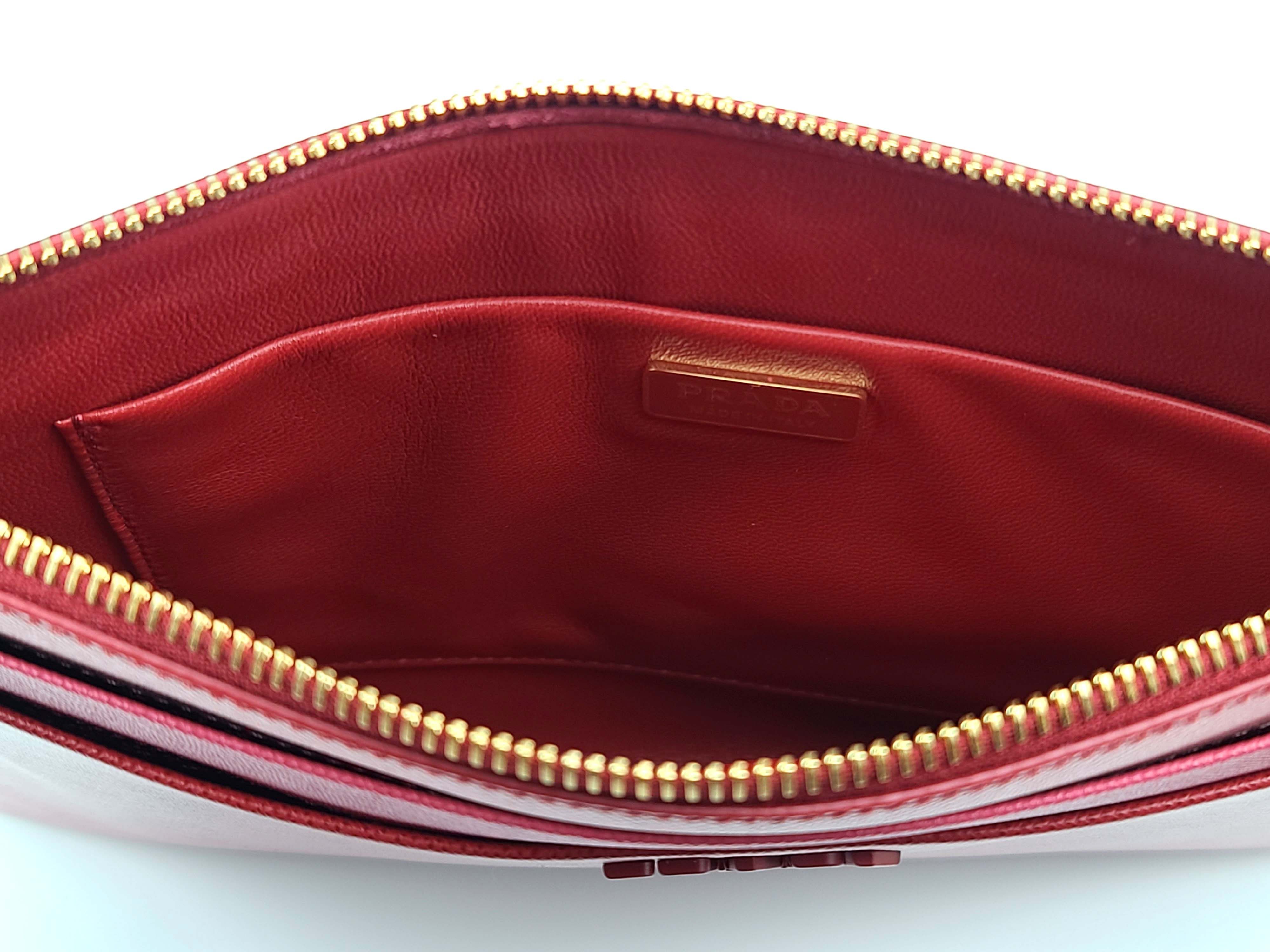 Prada Saffiano Leather Clutch Portfolio Size ONE SIZE - 6 Thumbnail