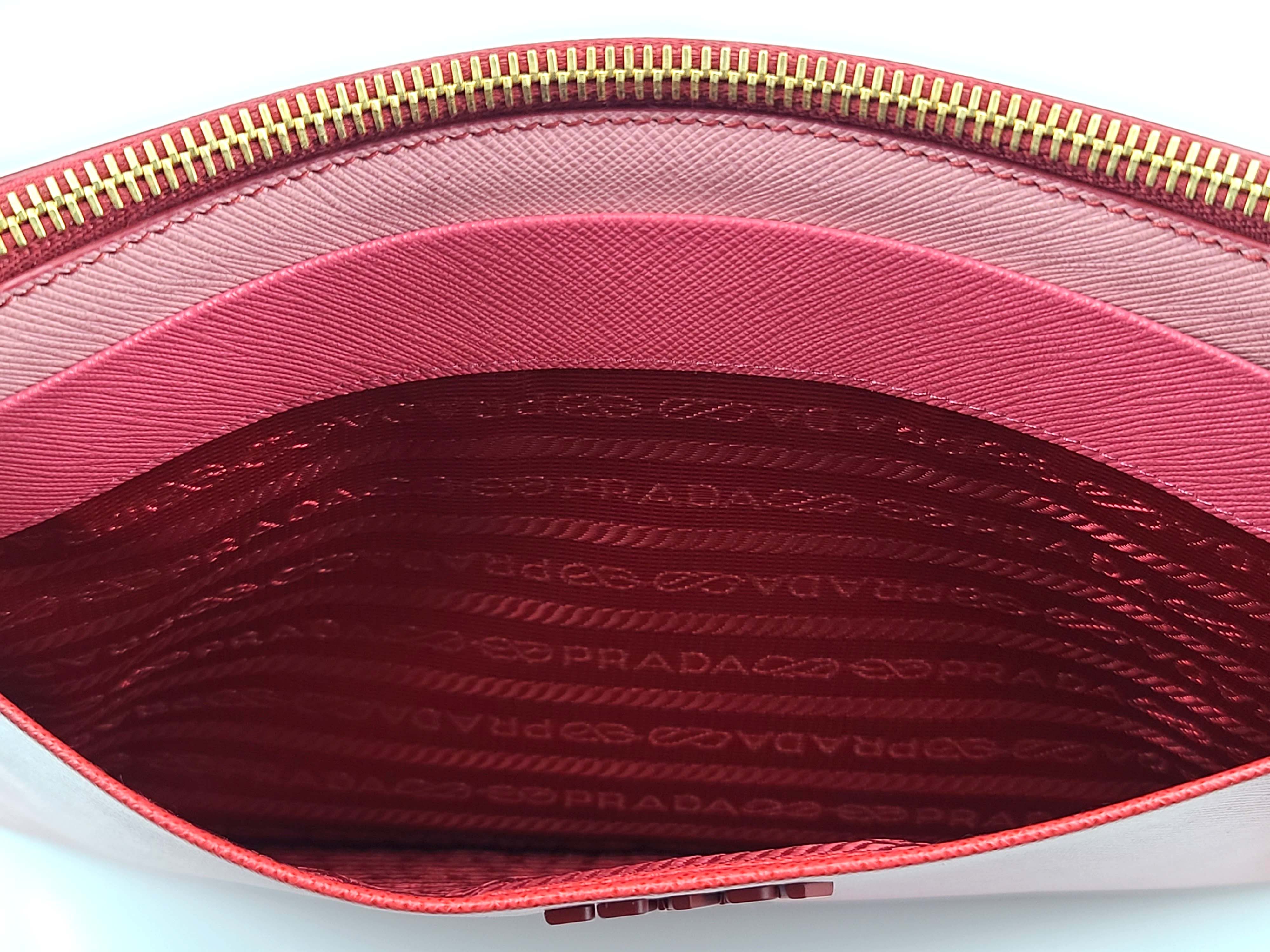 Prada Saffiano Leather Clutch Portfolio Size ONE SIZE - 4 Thumbnail