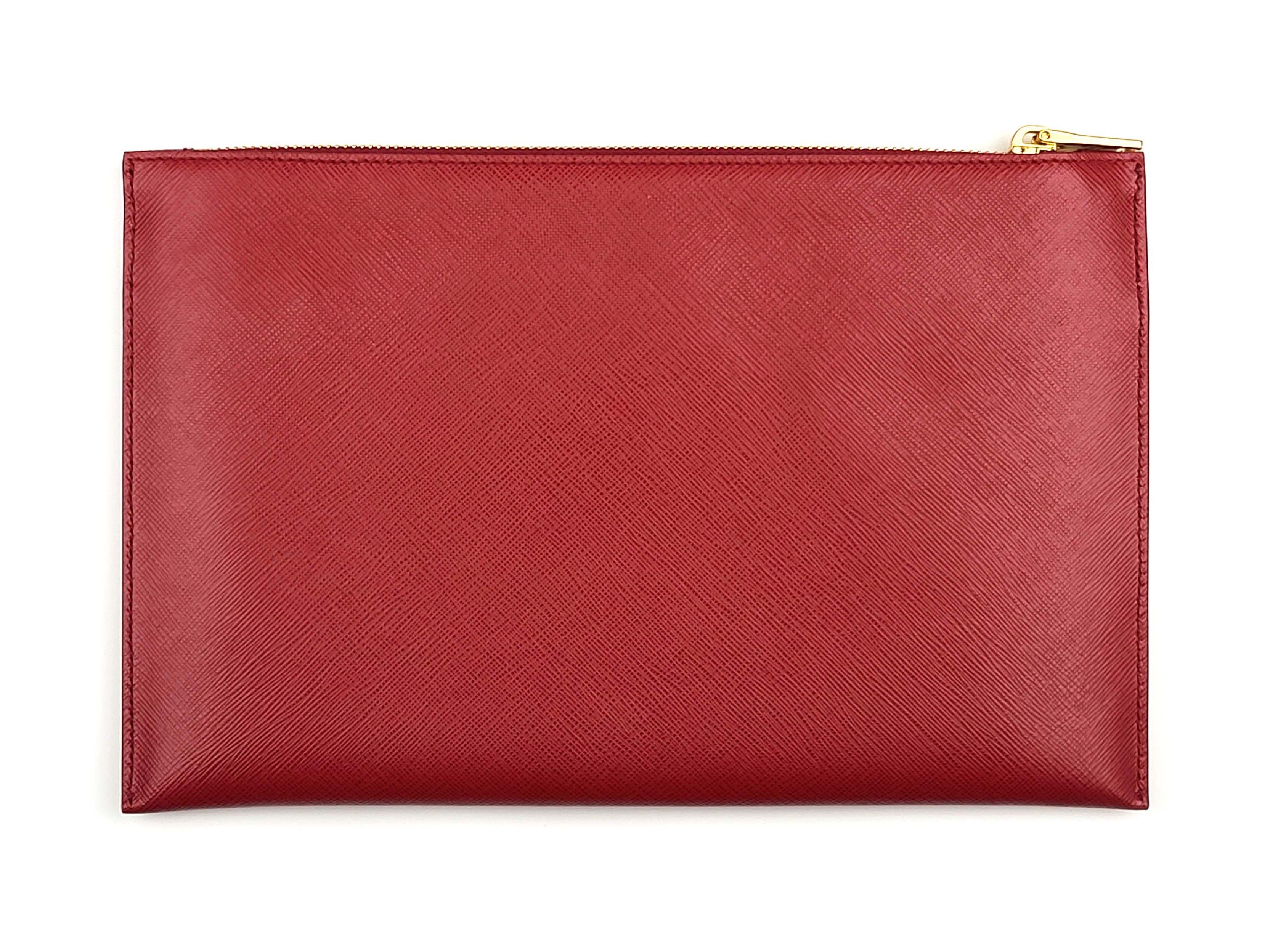 Prada Saffiano Leather Clutch Portfolio Size ONE SIZE - 3 Thumbnail