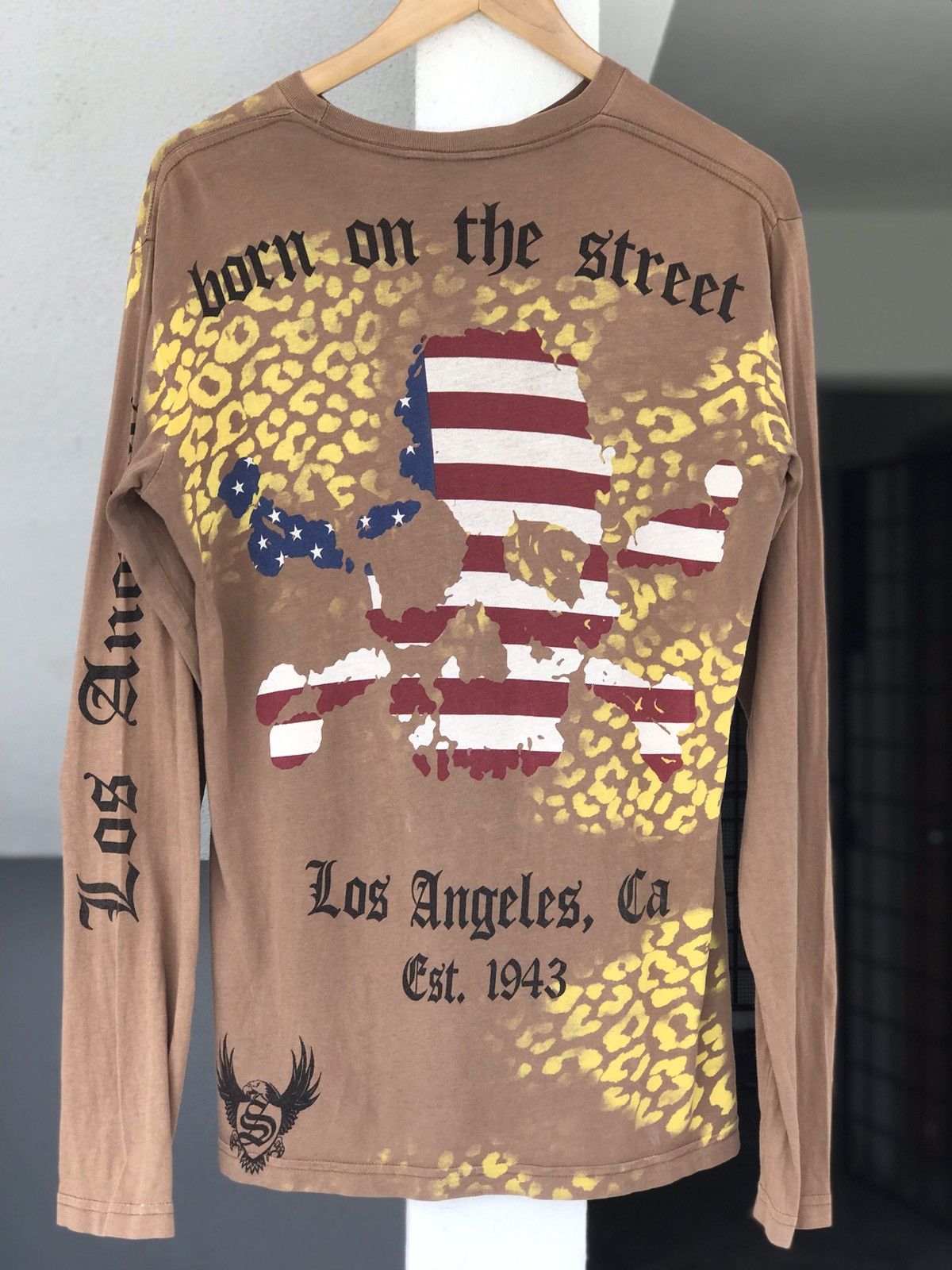 Christian Audigier Vintage 90s Smet america flag skull from christian Audigier Size US M / EU 48-50 / 2 - 7 Thumbnail