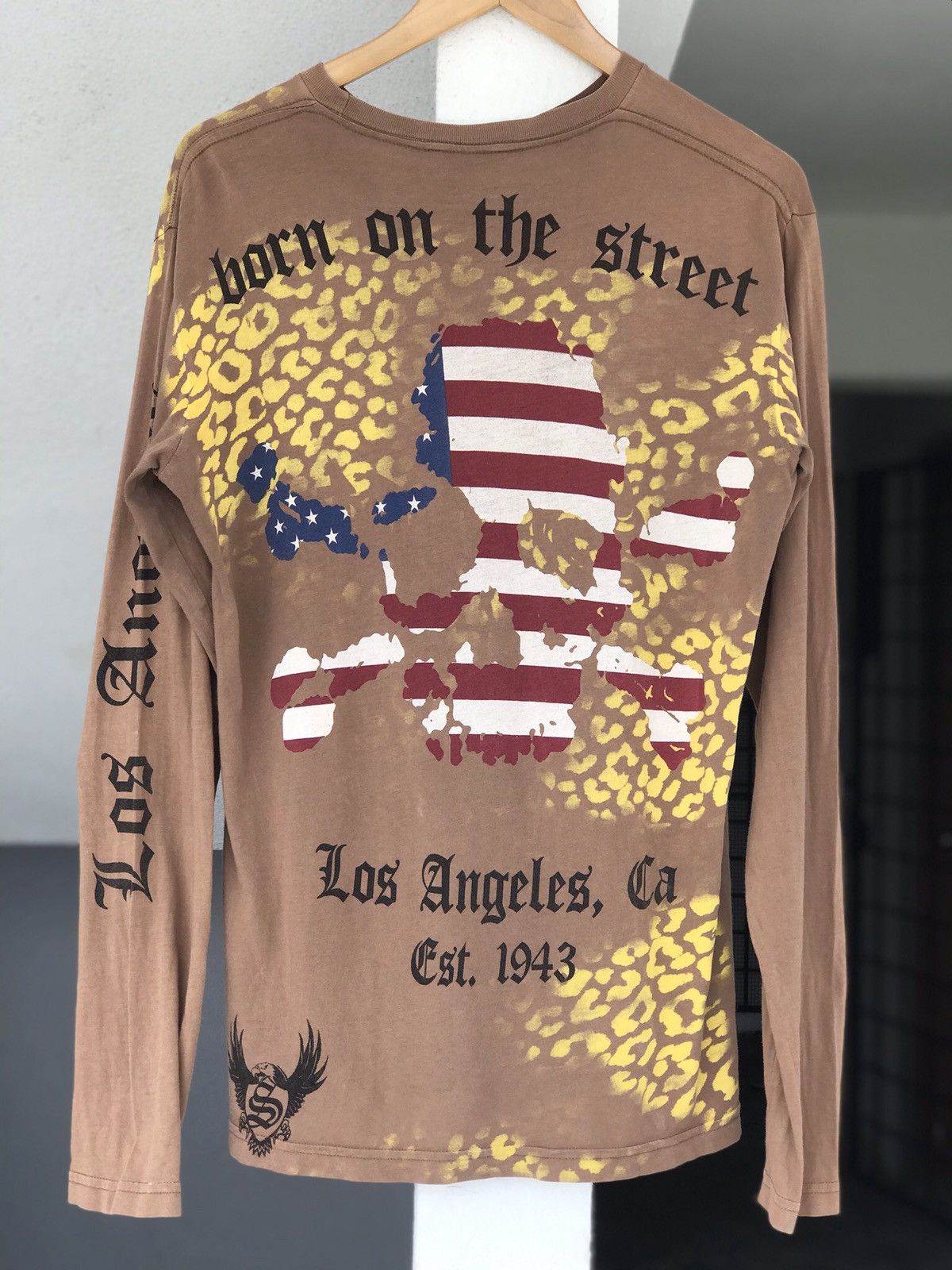Christian Audigier Vintage 90s Smet america flag skull from christian Audigier Size US M / EU 48-50 / 2 - 1 Thumbnail
