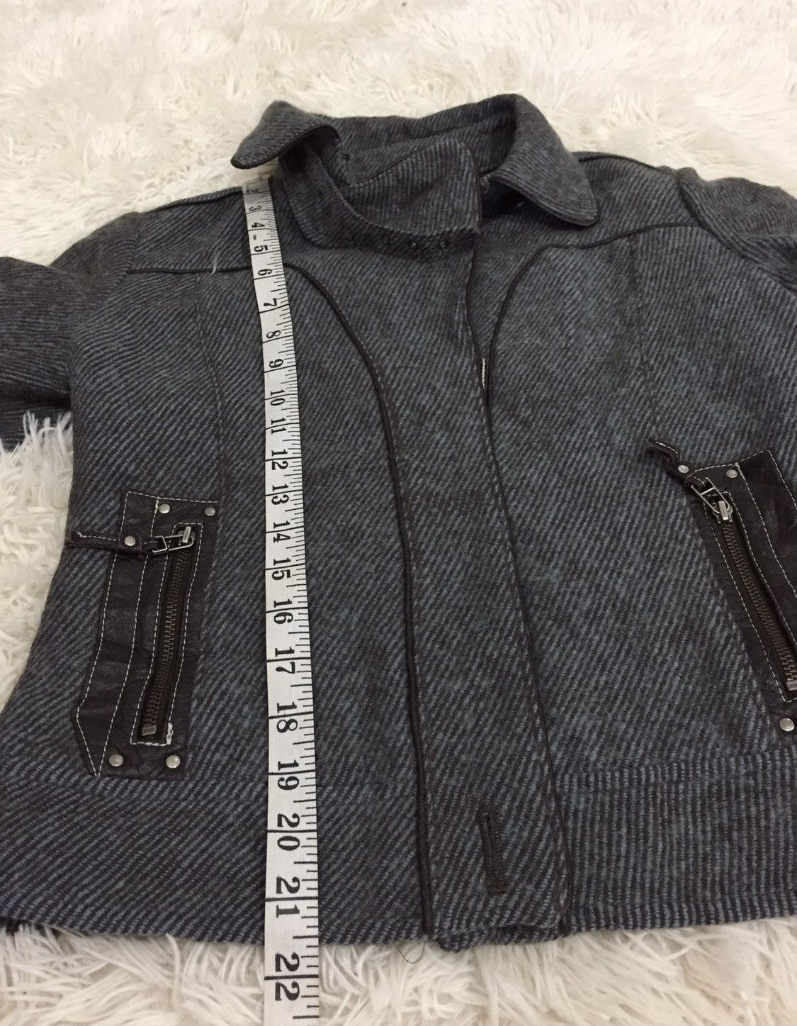 Burberry × Designer Burberry Blue Label Wool Coat Blazer Full Zipper Size S / US 4 / IT 40 - 8 Thumbnail