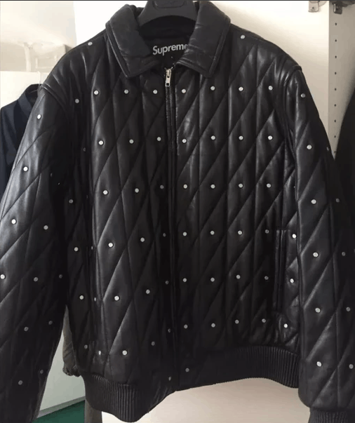 Supreme Quilted Studded Leather Jacket | Grailed