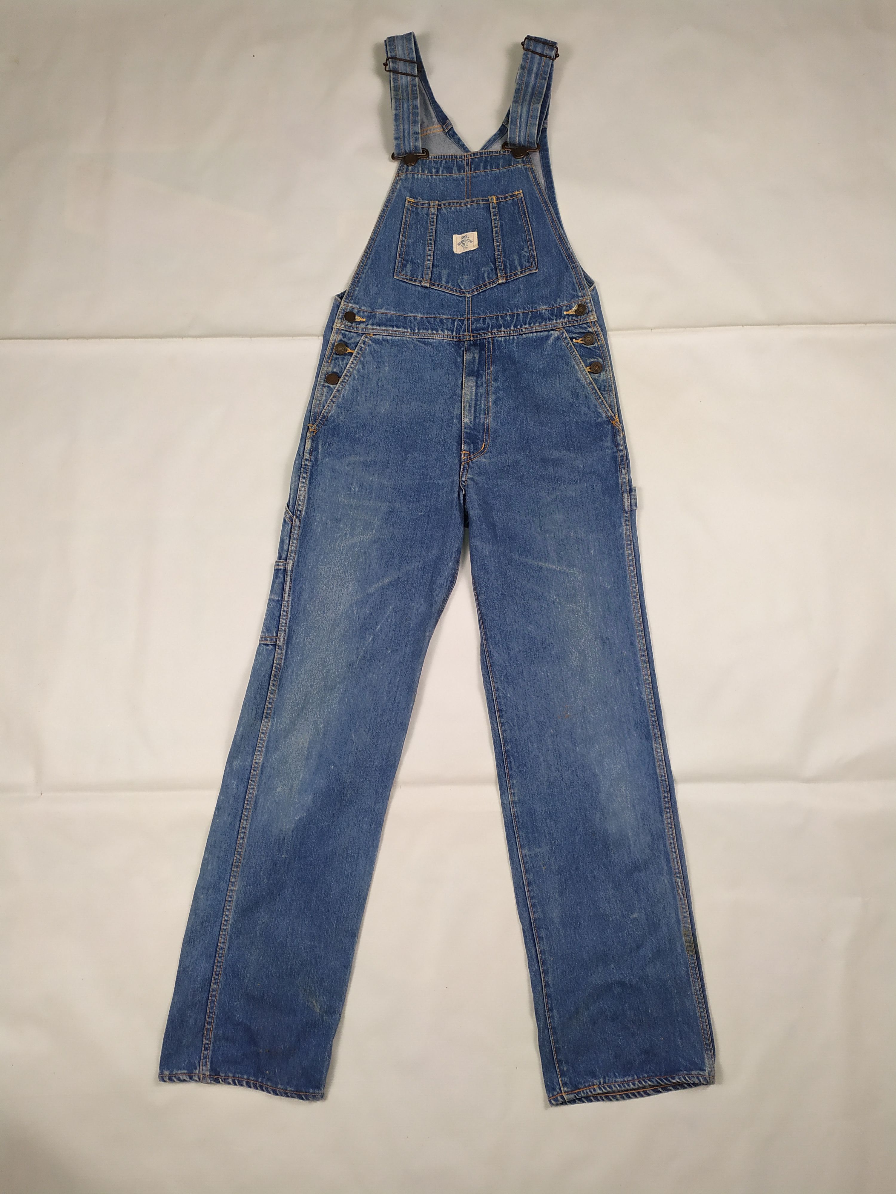 Edwin VINTAGE 90s Edwin Over Works Fastory Denim Overall Size US 32 / EU 48 - 1 Thumbnail