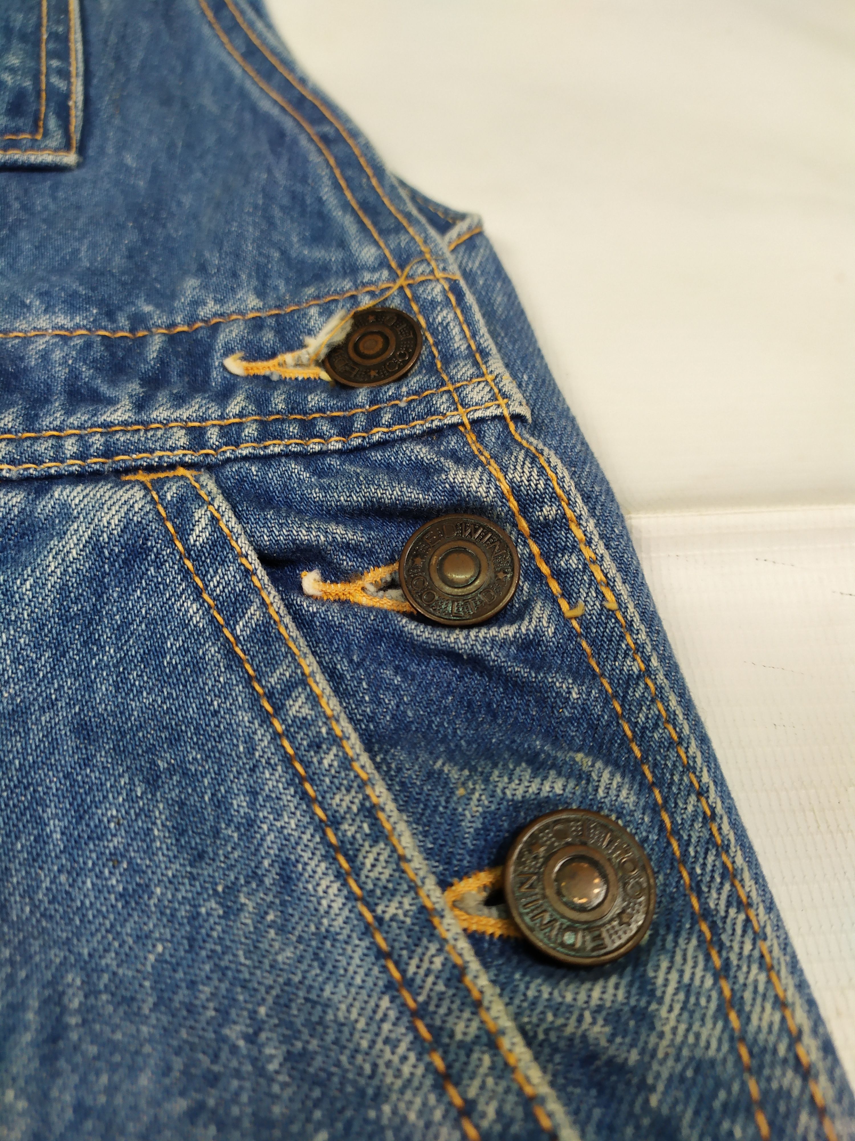 Edwin VINTAGE 90s Edwin Over Works Fastory Denim Overall Size US 32 / EU 48 - 6 Thumbnail