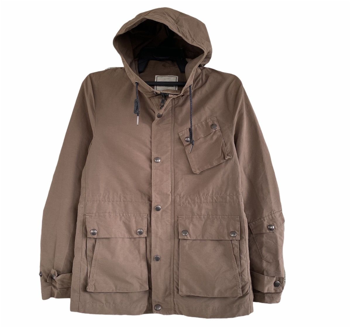 NANO universe Nano Universe Olive Green Army Hoodie Zipper Jacket Size US S / EU 44-46 / 1 - 1 Thumbnail