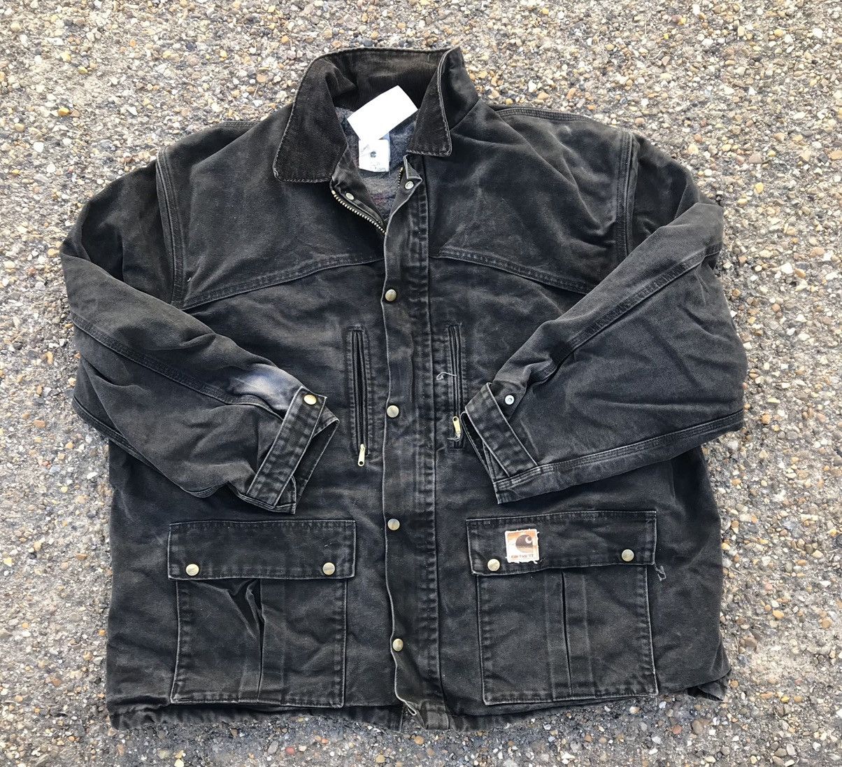 Carhartt Vtg Carhartt Onyx full zip/velcro multi pocket coat 2XL Size US XXL / EU 58 / 5 - 1 Thumbnail