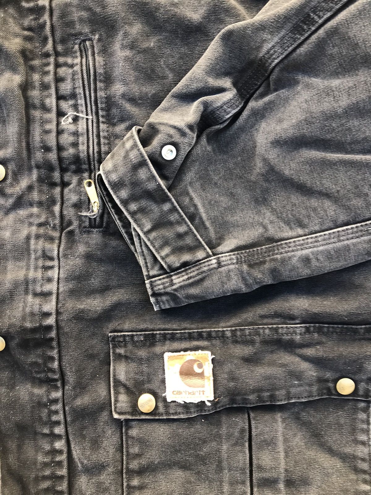 Carhartt Vtg Carhartt Onyx full zip/velcro multi pocket coat 2XL Size US XXL / EU 58 / 5 - 4 Thumbnail