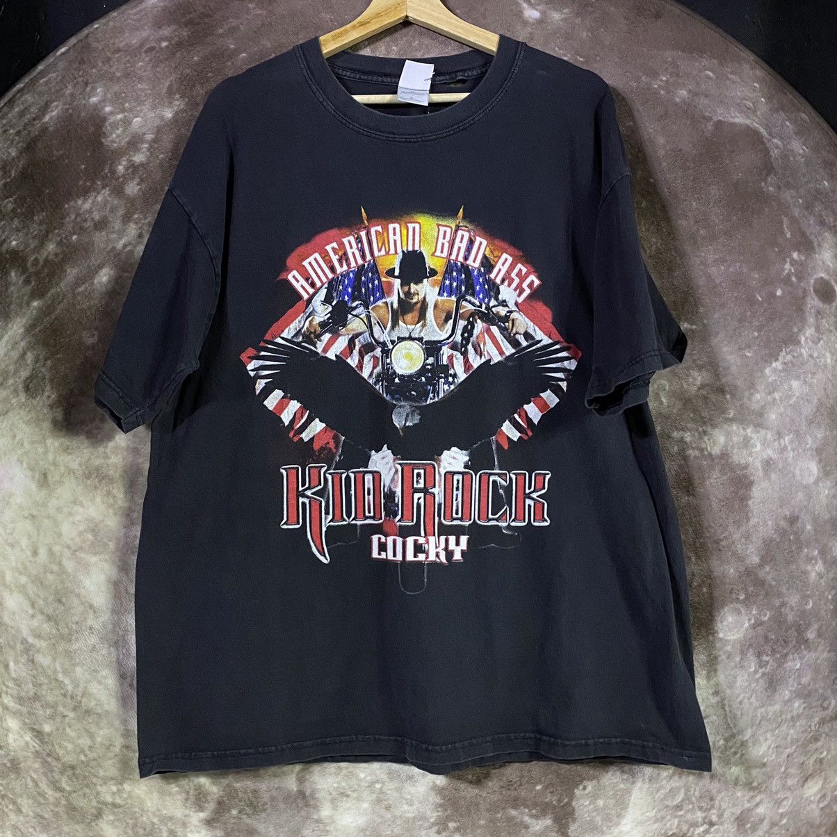 Vintage Kid Rock Tour American Rock Graphic Tee Shirt