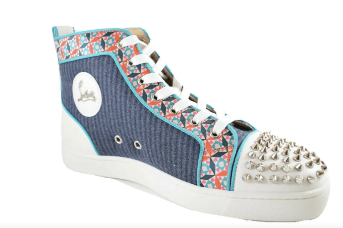 Christian Louboutin Lou Spikes Flannel Size:42